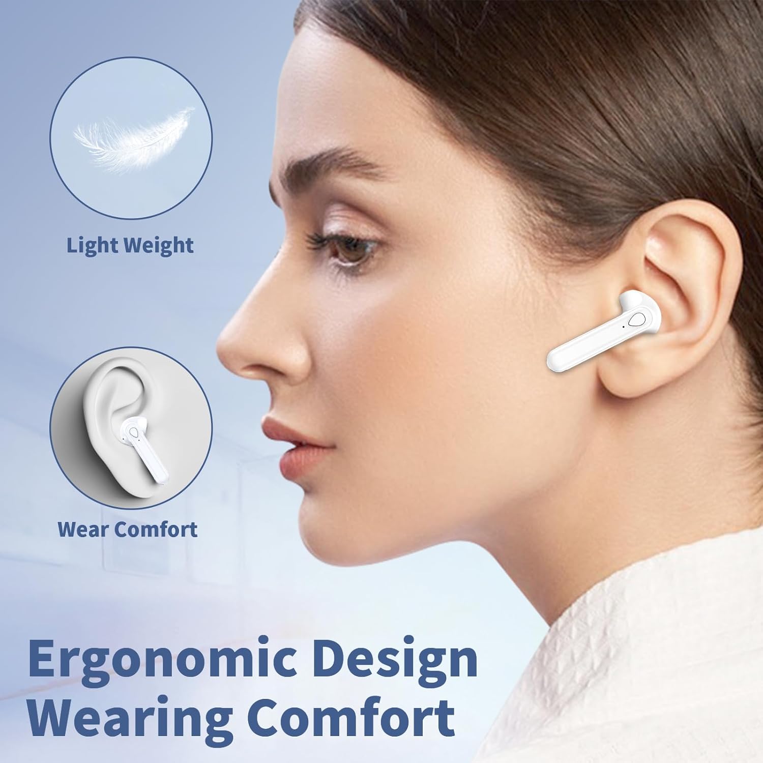 Wireless Earbuds, V5.3 Bluetooth Headphones, 48H Playtime LE... - Image 8