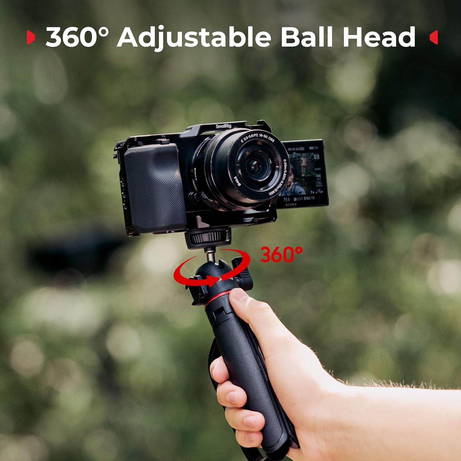 SMALLRIG Portable Mini Desktop Tripod, Tabletop Tripod in Ca... - Image 4
