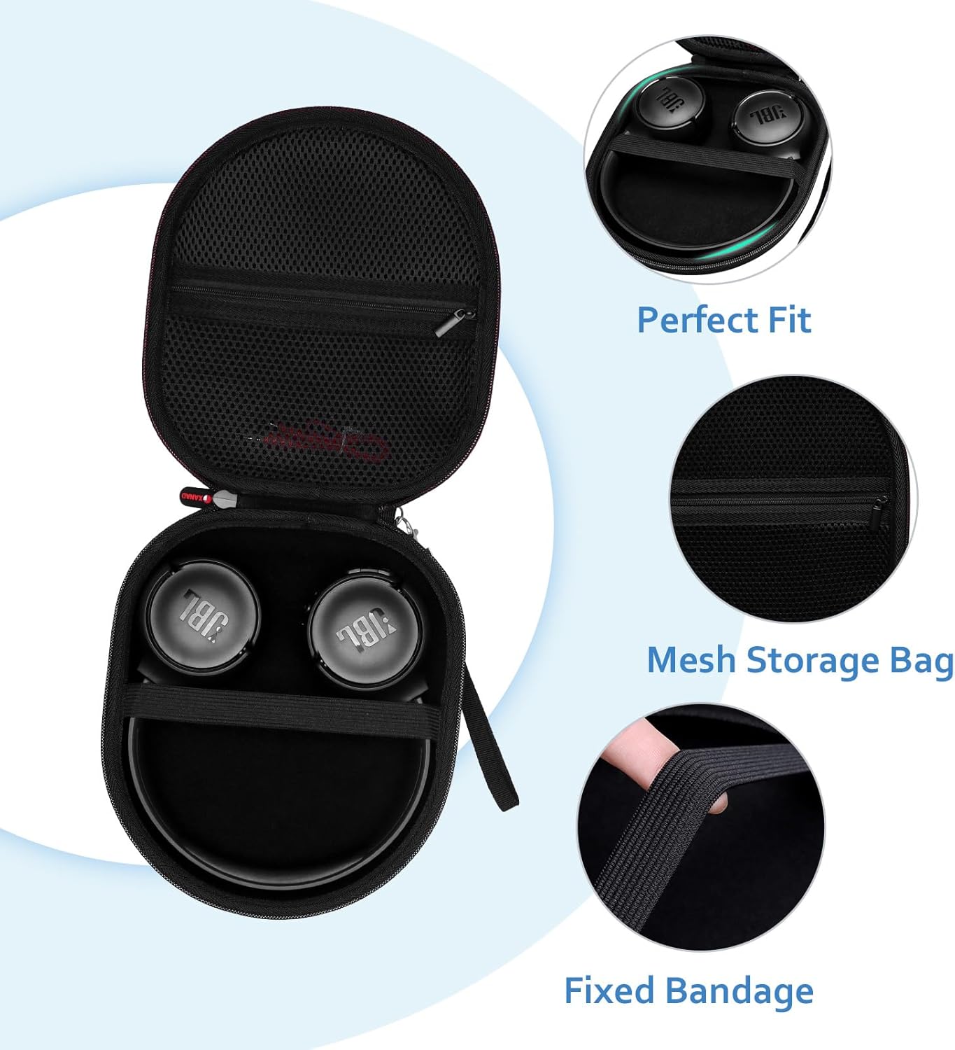 XANAD Headphone Case for Sony Soundcore Anker JBL Bose KVIDI... - Image 7