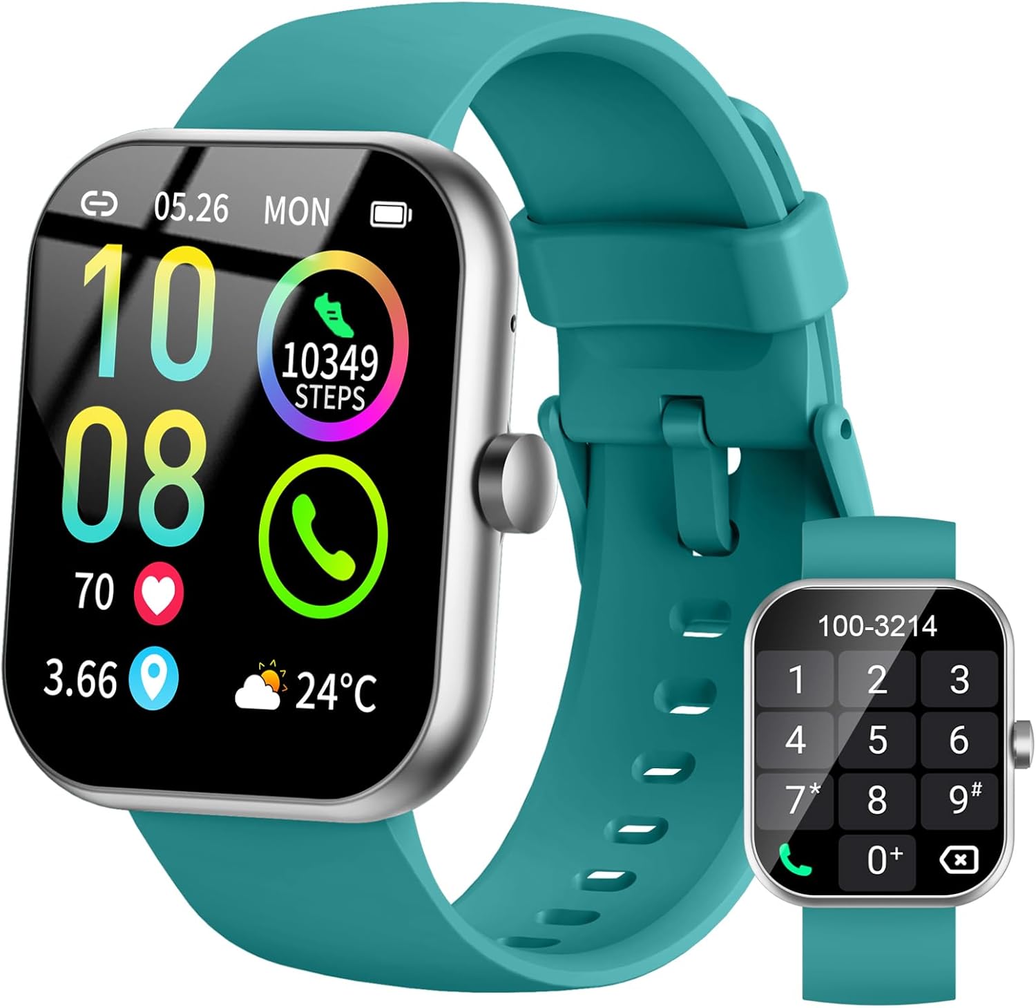 Smart Watch for Men Women, 1.96" Smartwatch Answer/Make Call... - Image 2