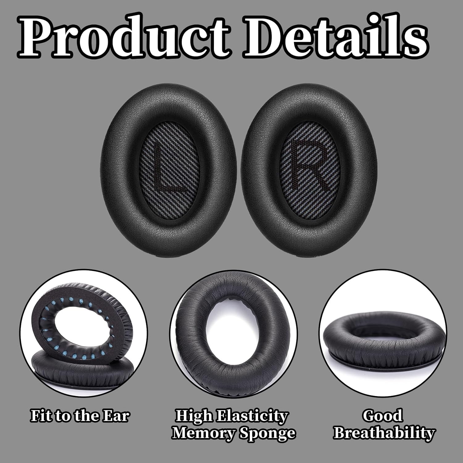 2Pcs Professional Replacement Ear Pads Compatible with Bose ... - Image 4