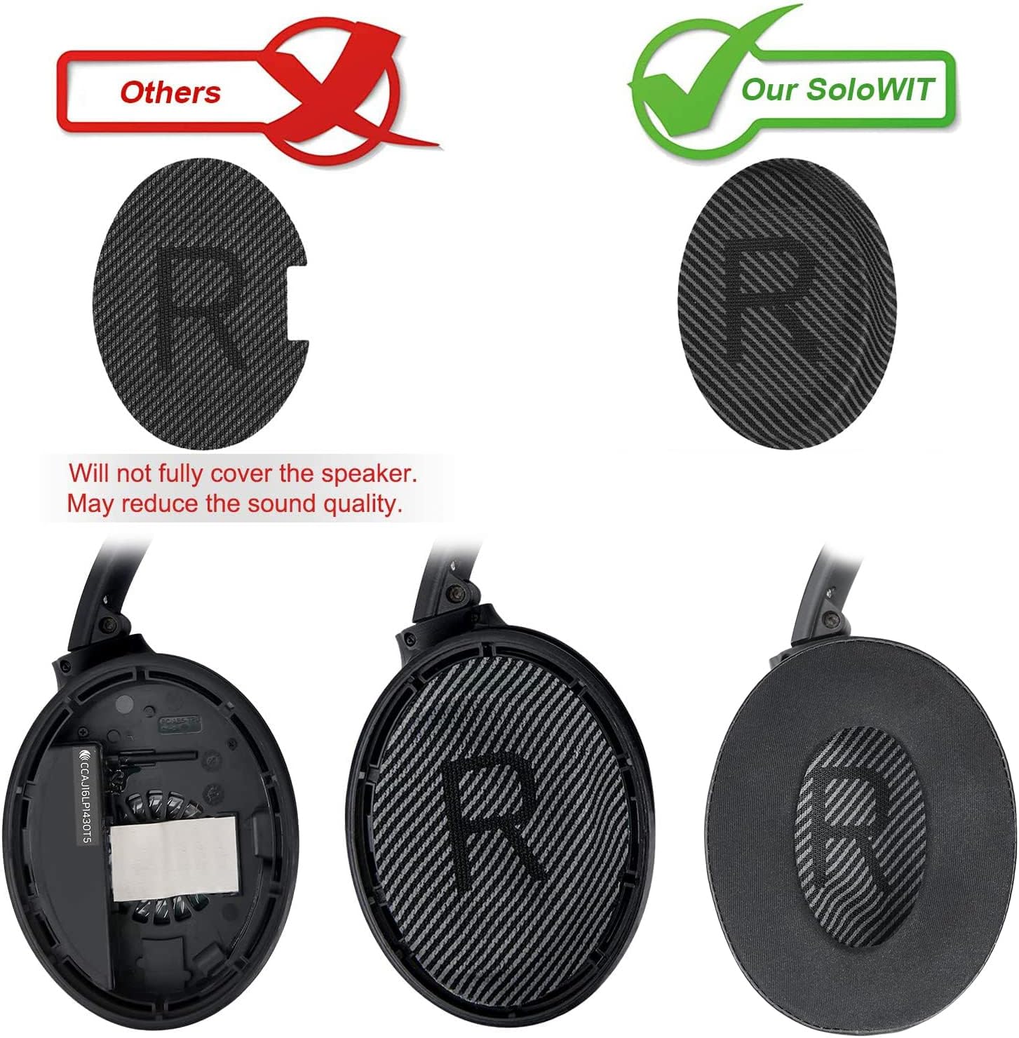 SoloWIT Cooling-Gel Ear Pads Cushions Replacement, Earpads f... - Image 8