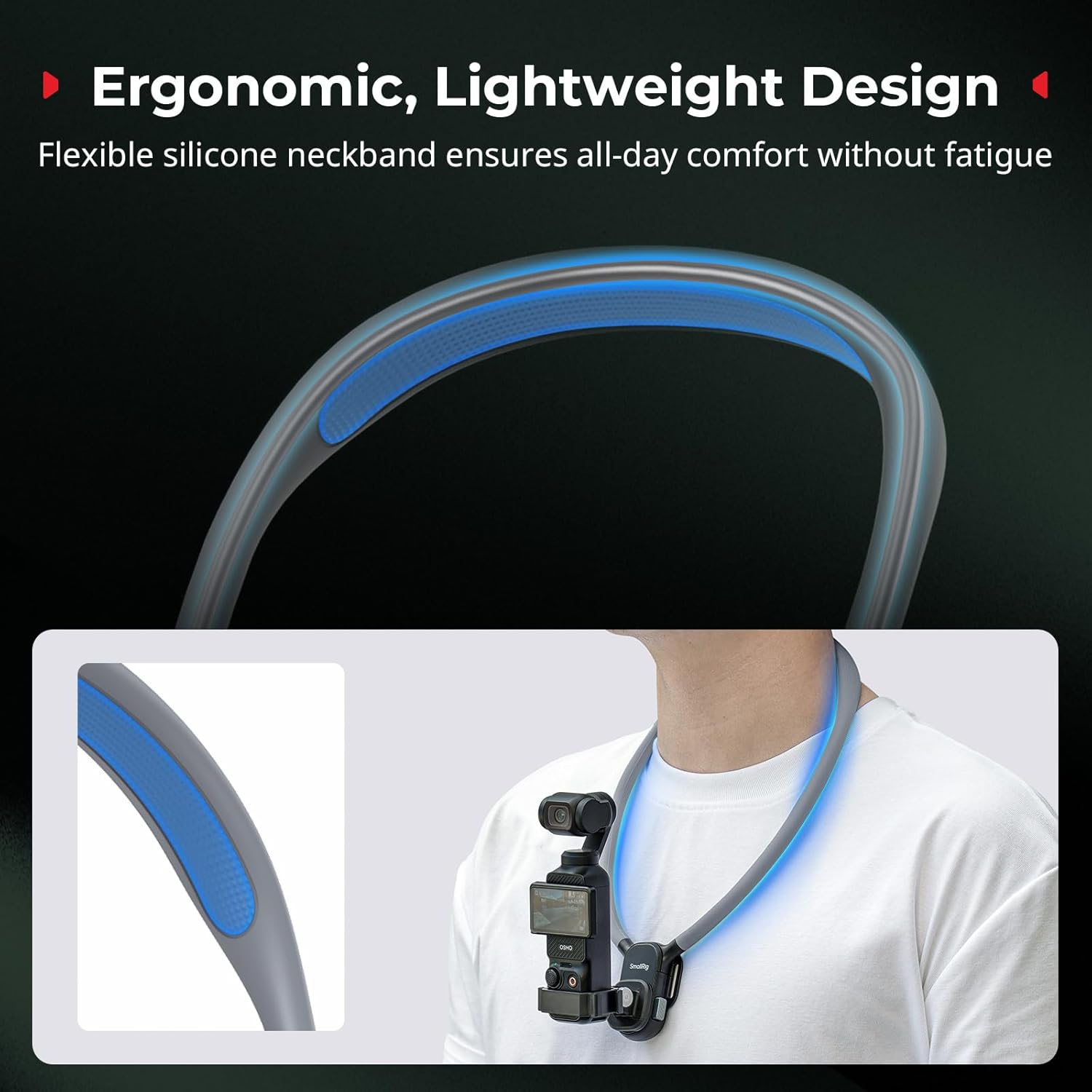 SMALLRIG Magnetic Neck Mount with Chest Strap for Action Cam... - Image 6