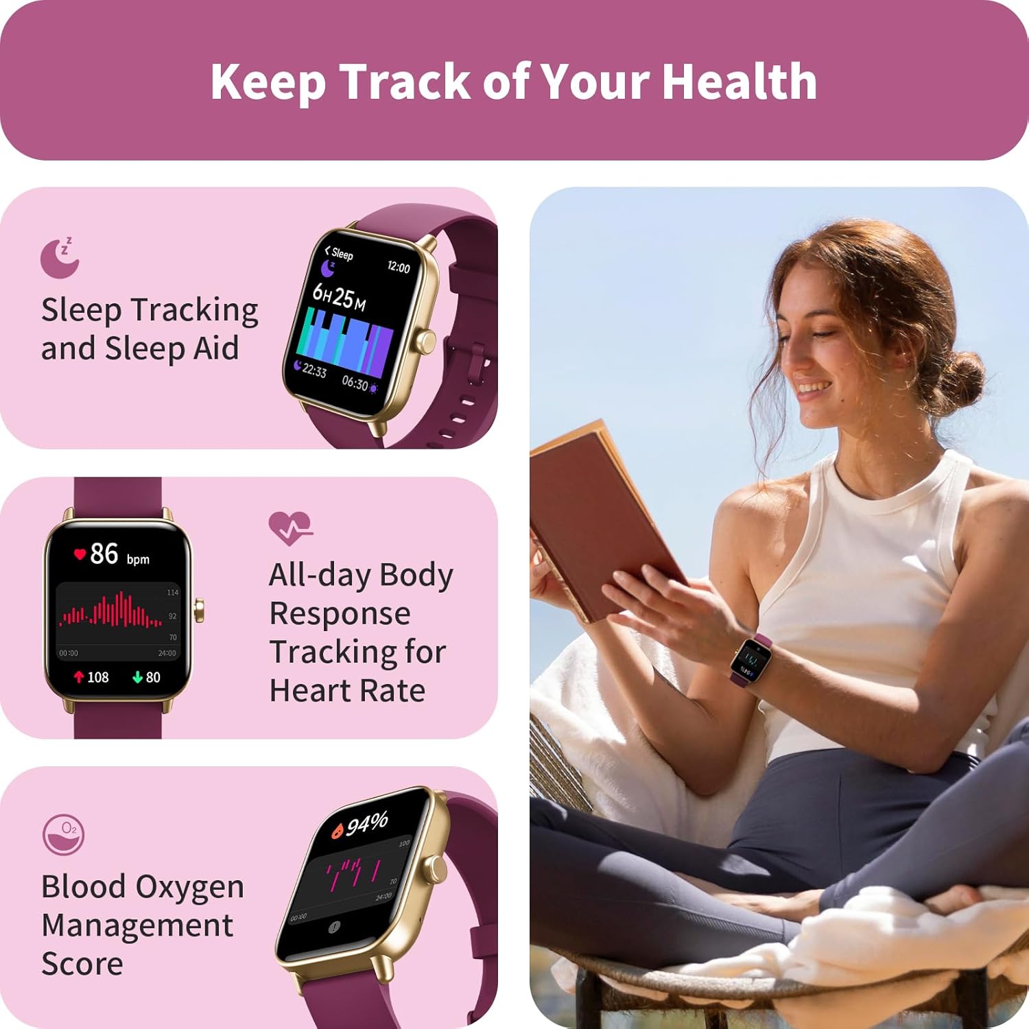 Smart Watches for Men Women, Answer/Make Calls, Smart Watche... - Image 4
