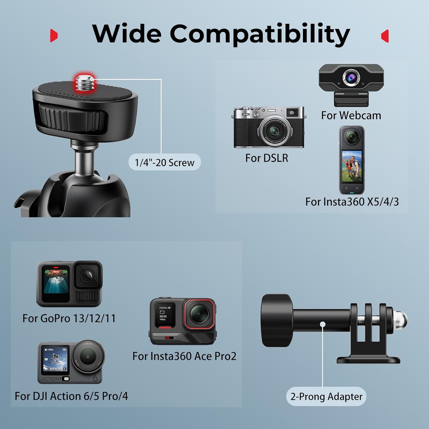 SMALLRIG Portable Mini Desktop Tripod, Tabletop Tripod in Ca... - Image 6