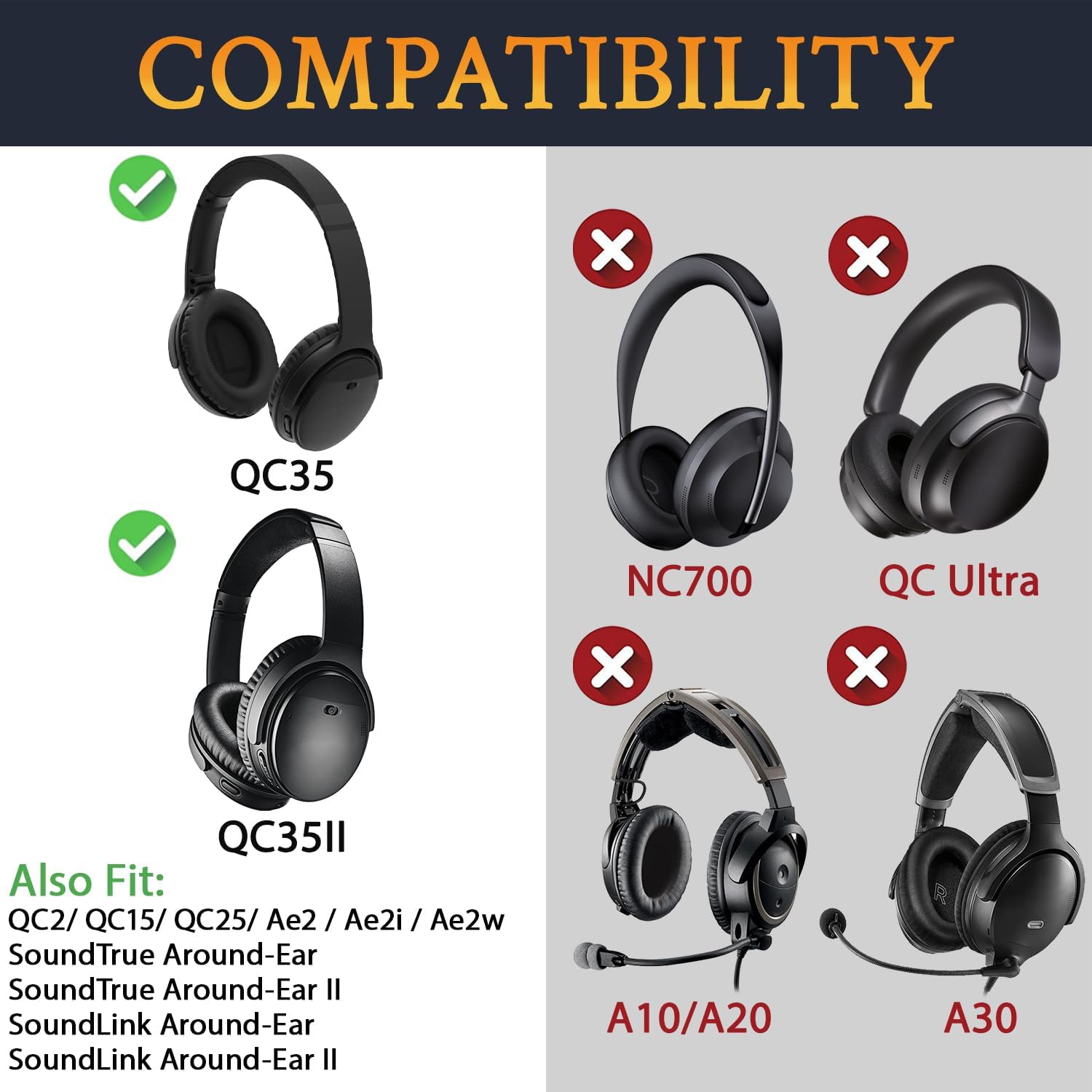 SoloWIT Cooling-Gel Ear Pads Cushions Replacement, Earpads f... - Image 3