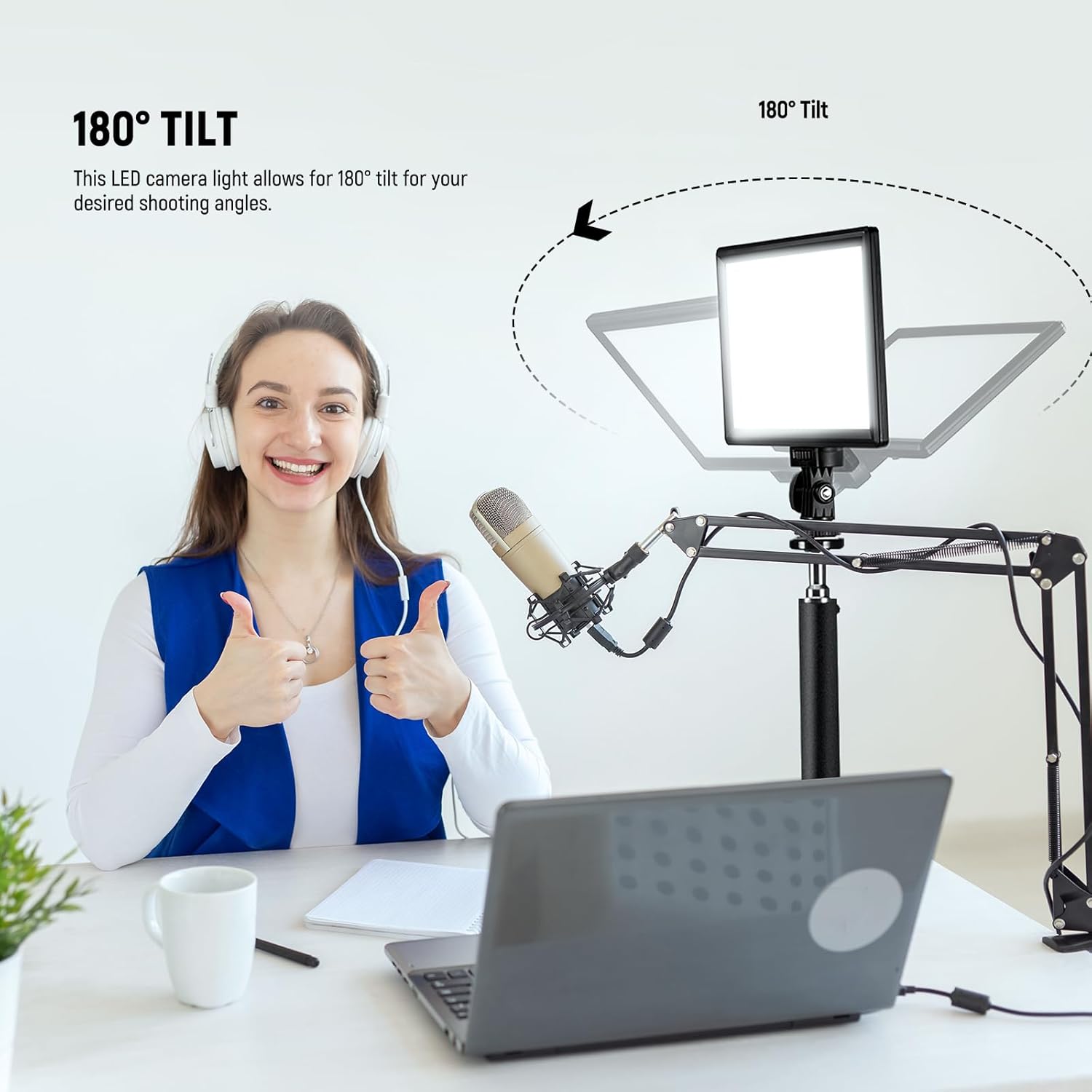 NEEWER 9" LED Video Light Panel, Dimmable DSLR Camera Soft L... - Image 8
