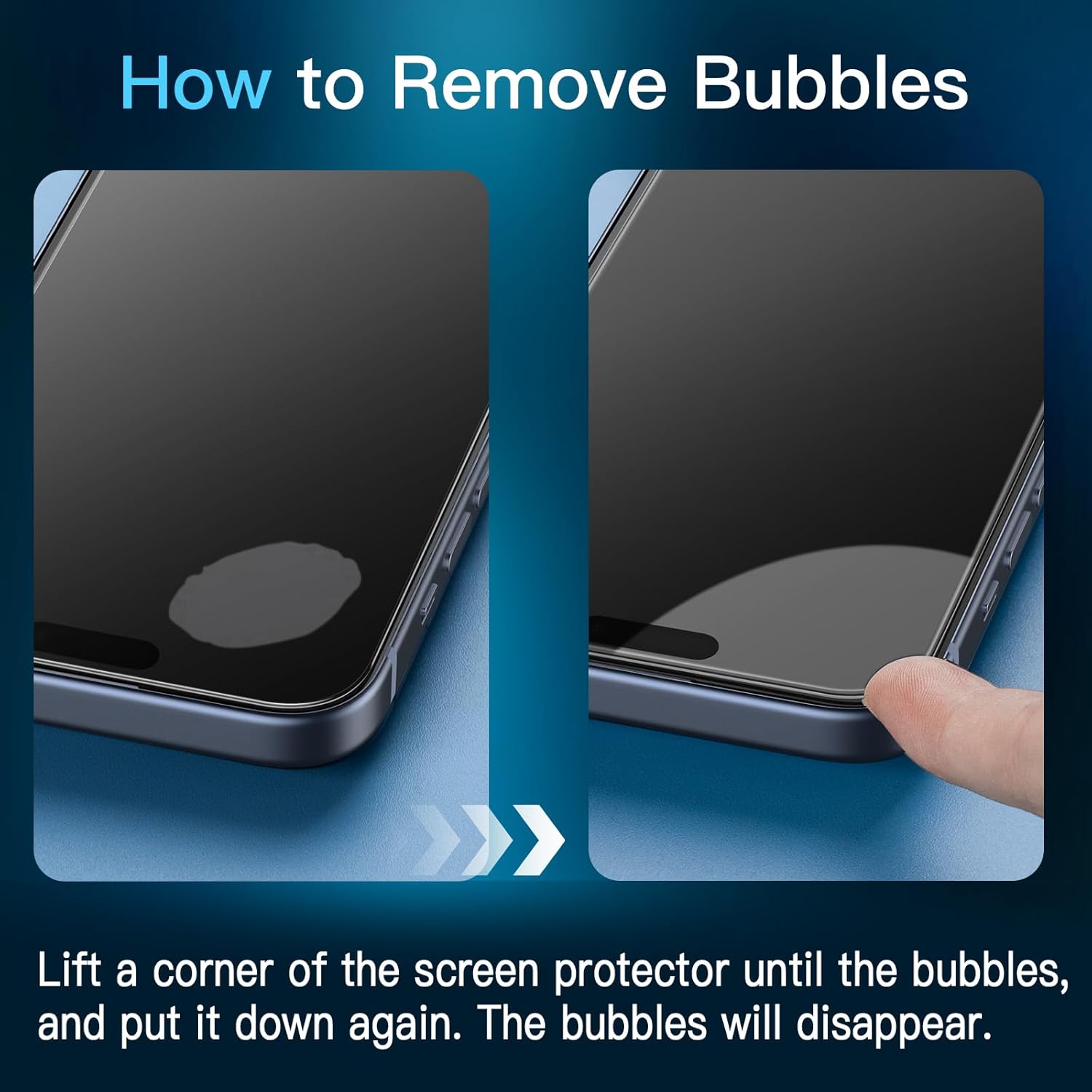 JETech Screen Protector for iPhone 15 6.1-Inch, Tempered Gla... - Image 3
