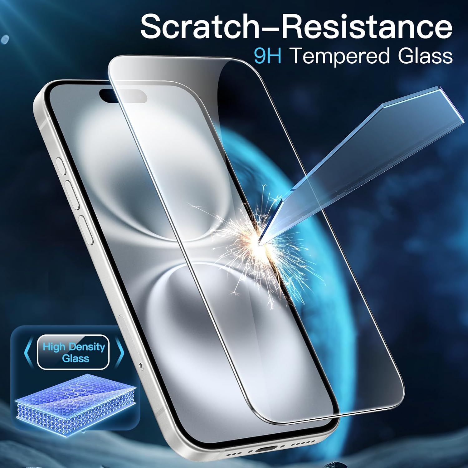 JETech Screen Protector for iPhone 16 6.1-Inch, Tempered Gla... - Image 6