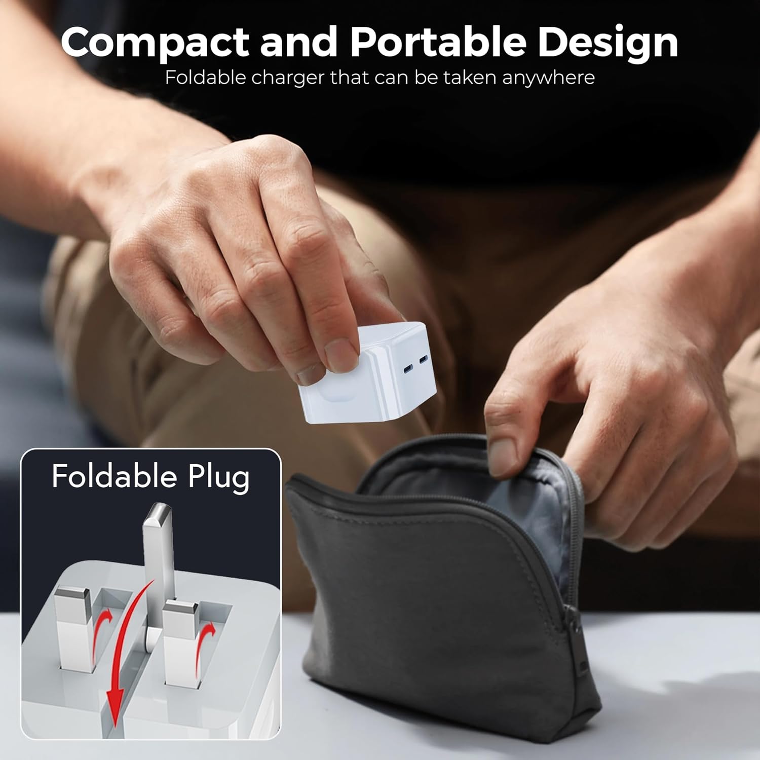 Dual USB C Plug UK, 50W Fast Charger Plug For iPhone 15 14 1... - Image 6