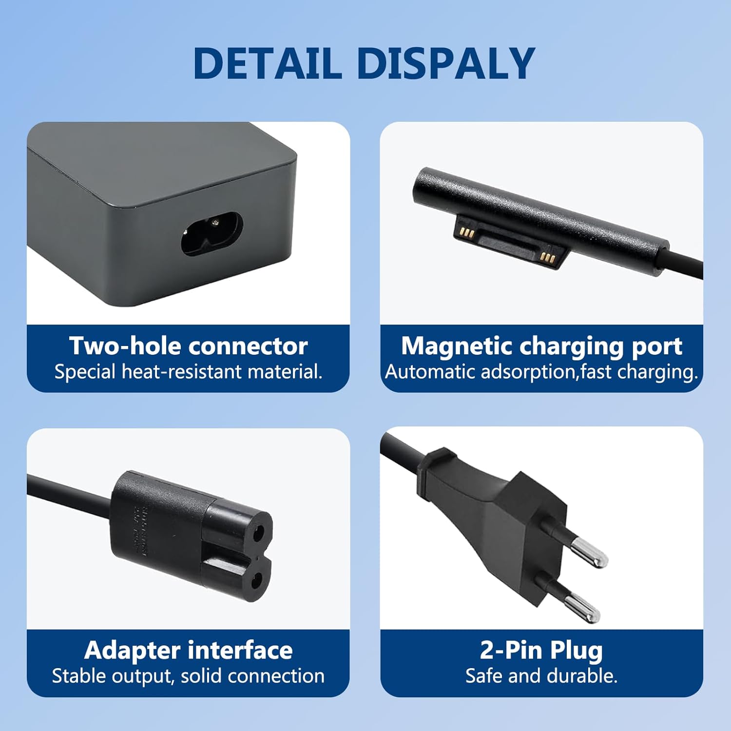 65W Laptop Charger Replacement Compatible with Microsoft Sur... - Image 6