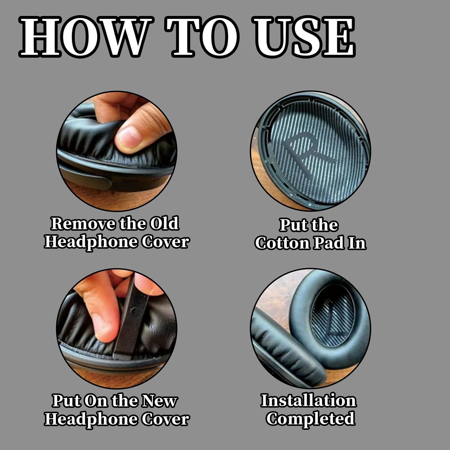 2Pcs Professional Replacement Ear Pads Compatible with Bose ... - Image 5