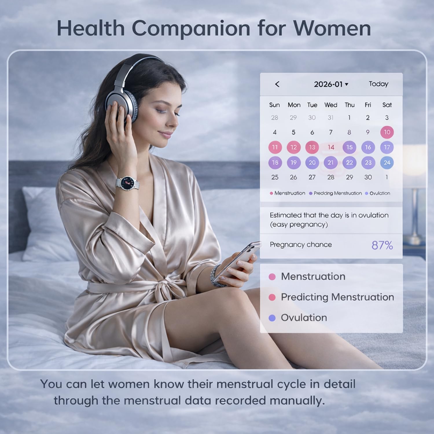 Smart Watch for Women Answer/Make Call, 1.27'' HD Fitness Wa... - Image 8