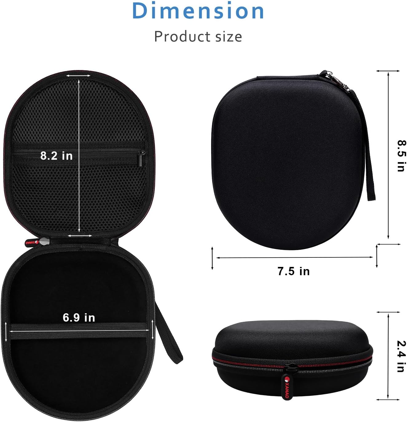XANAD Headphone Case for Sony Soundcore Anker JBL Bose KVIDI... - Image 4