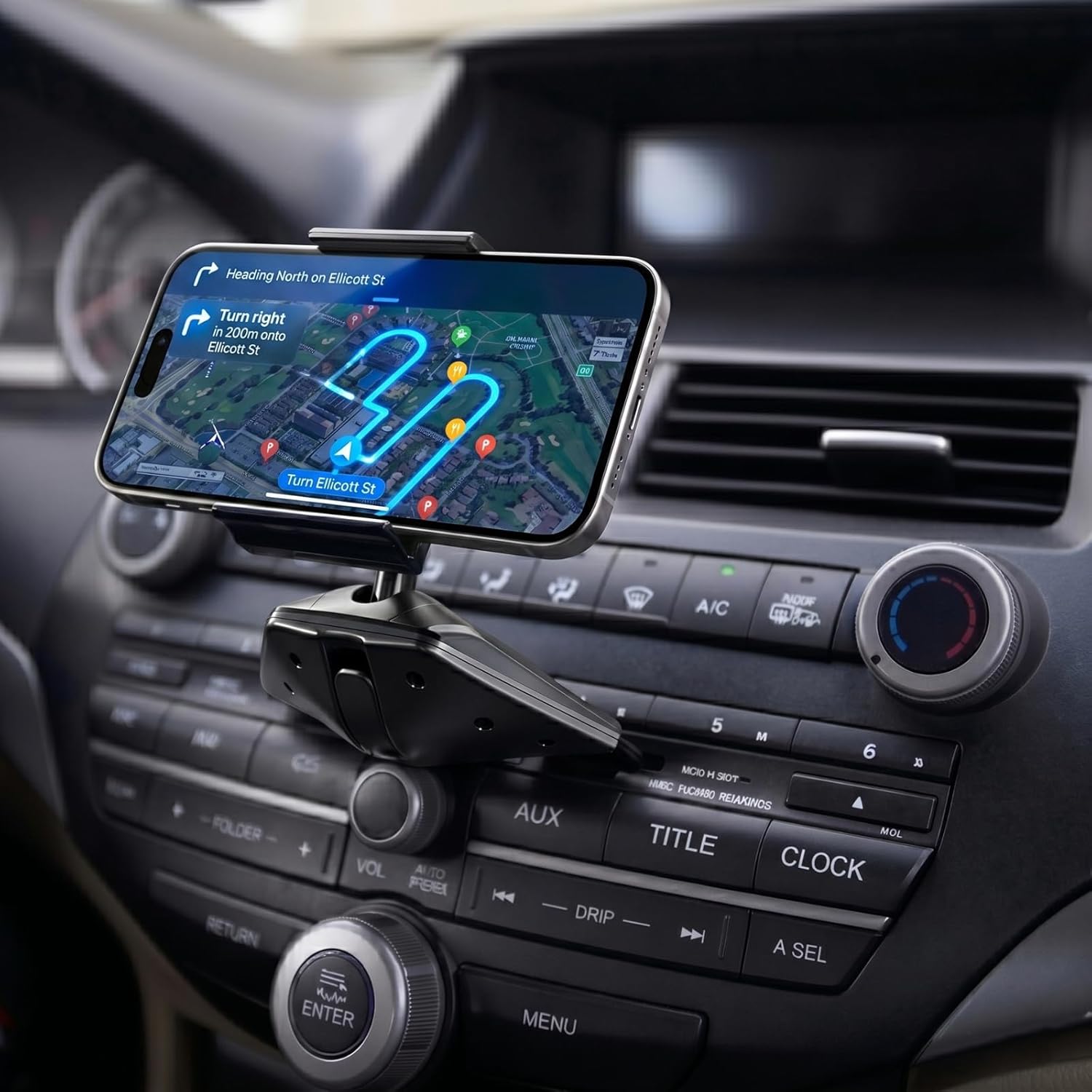 CD Slot Car Phone Holder, Secure Sat Nav Cradle for Daily Co... - Image 2