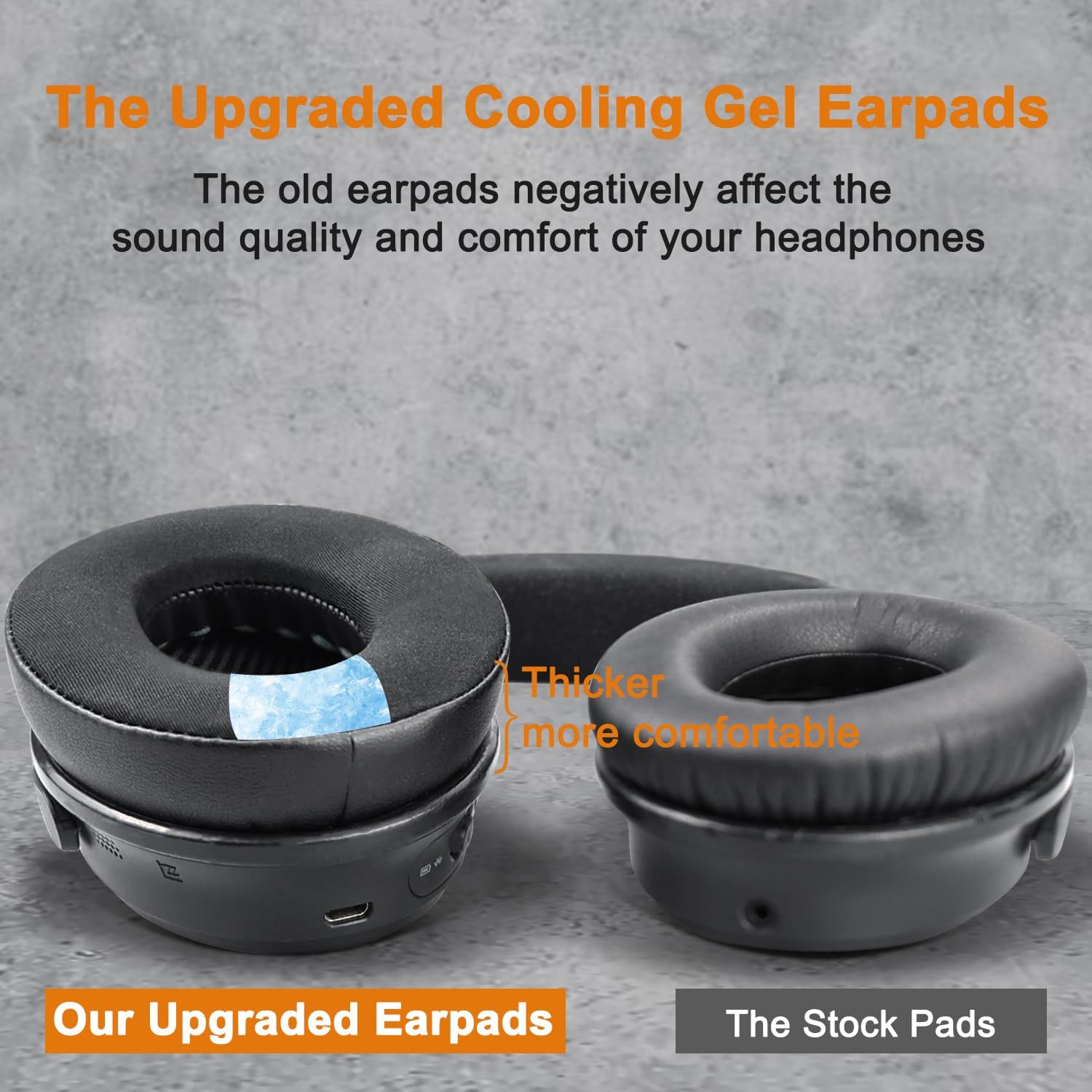 SoloWIT Cooling-Gel Ear Pads Cushions Replacement, Earpads f... - Image 7