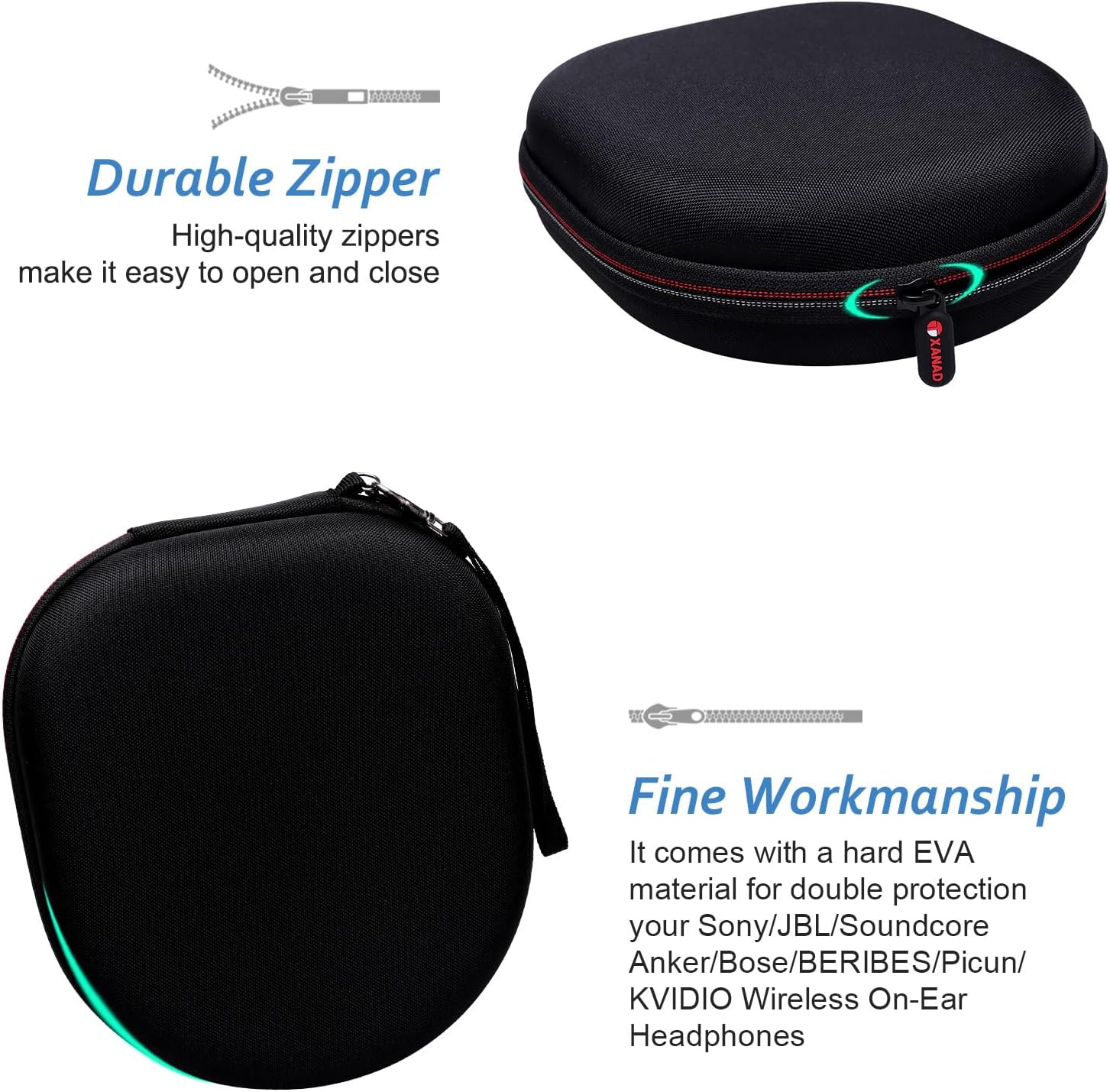 XANAD Headphone Case for Sony Soundcore Anker JBL Bose KVIDI... - Image 6
