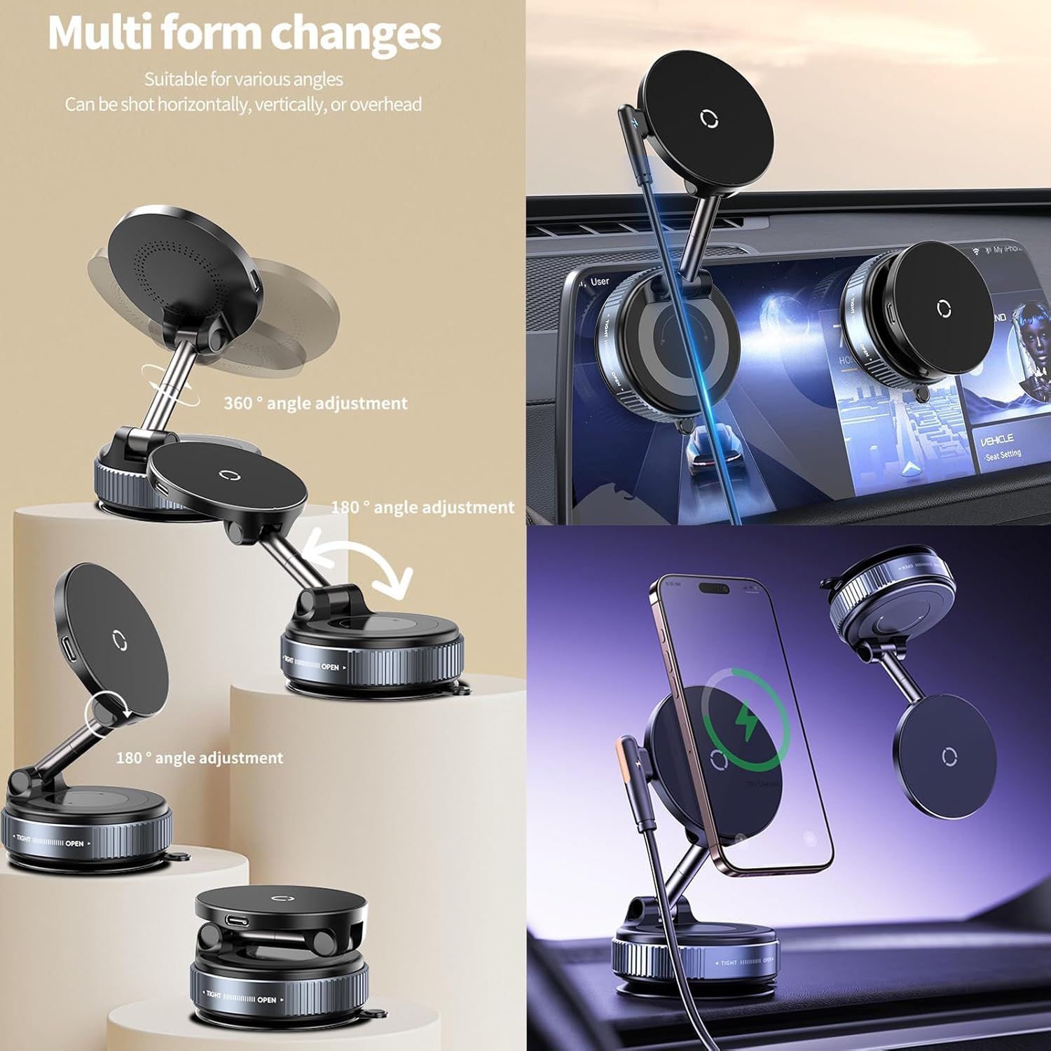 Wireless Charger Vacuum Magnetic Phone Holder for Magsafe - ... - Image 4
