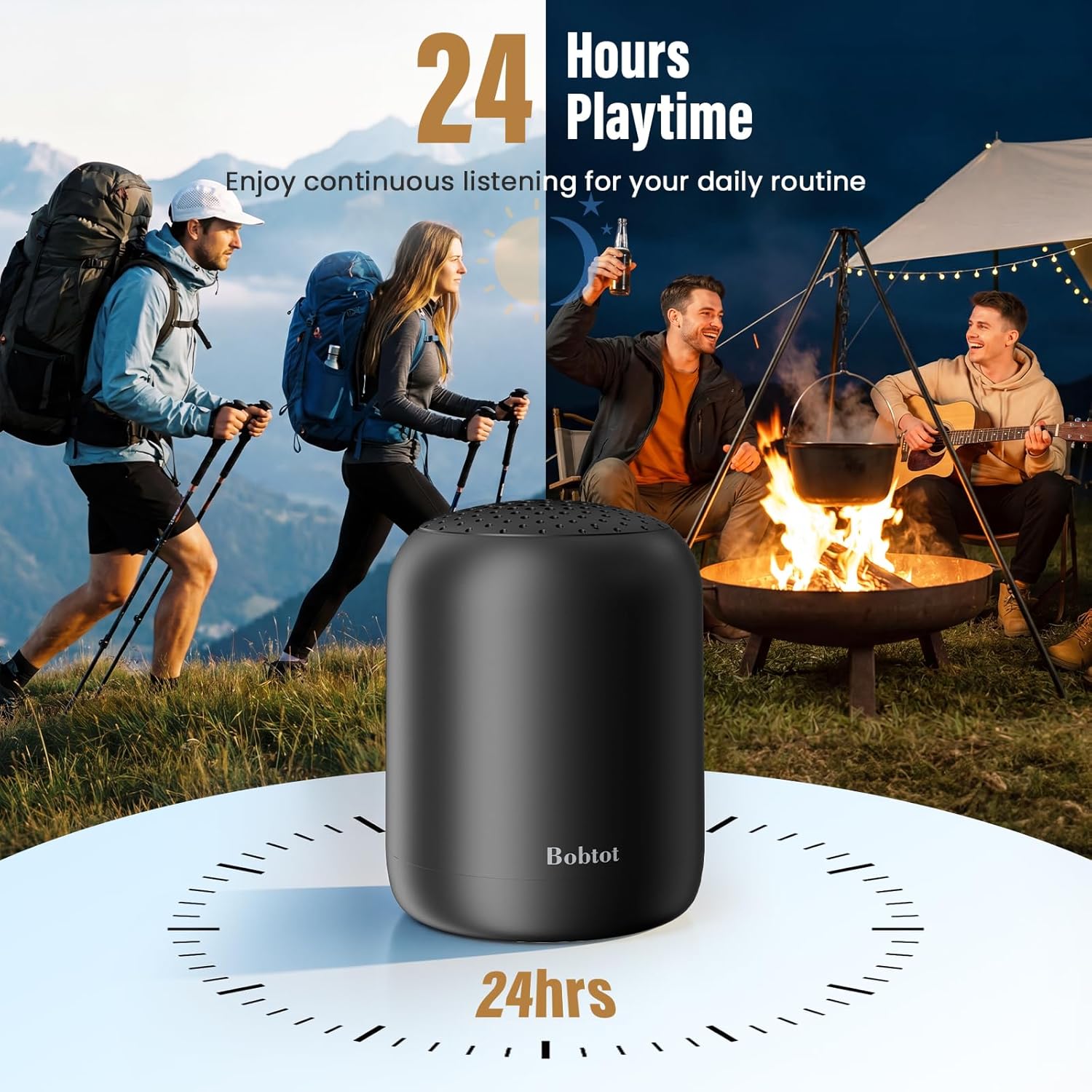 Bobtot Portable Bluetooth Speaker Wireless - Waterproof Mini... - Image 5
