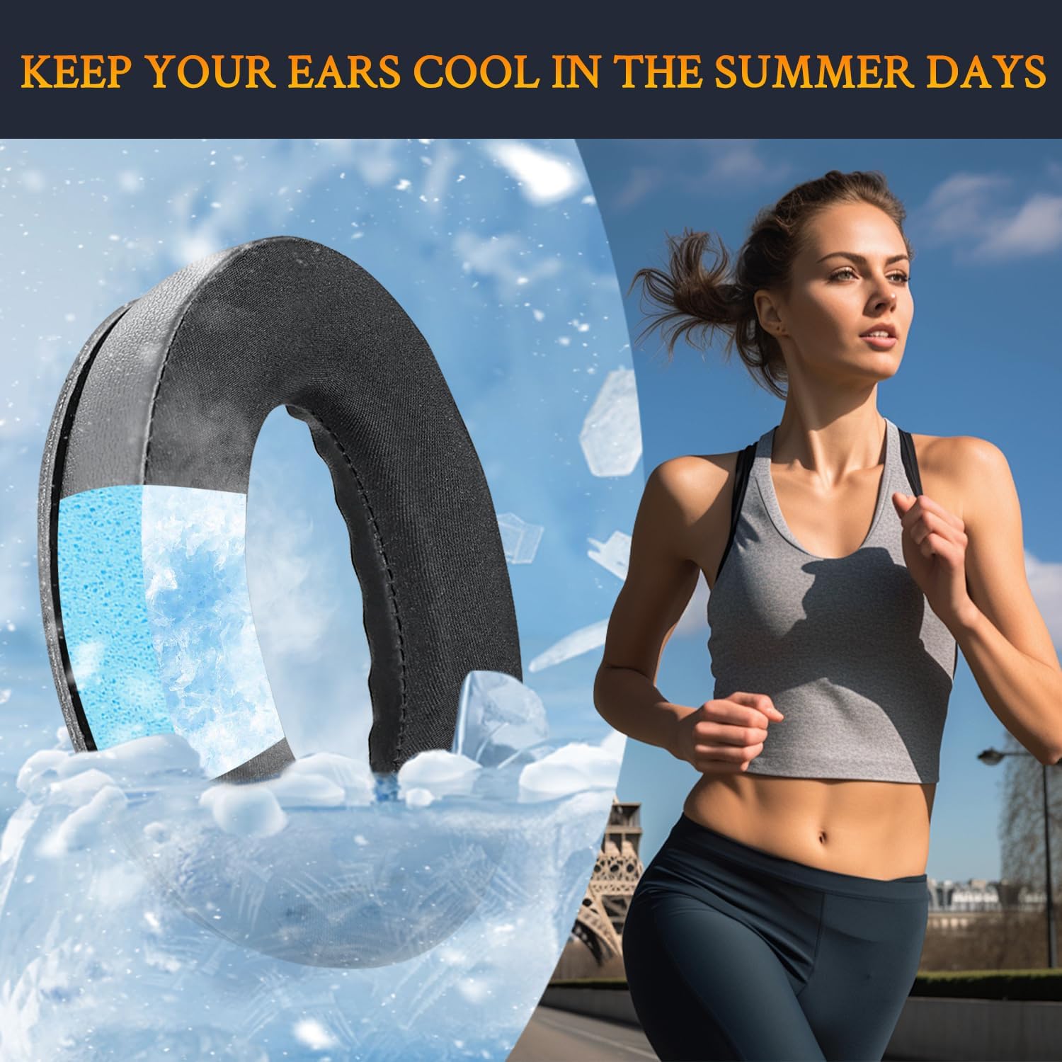 SoloWIT Cooling-Gel Ear Pads Cushions Replacement, Earpads f... - Image 6