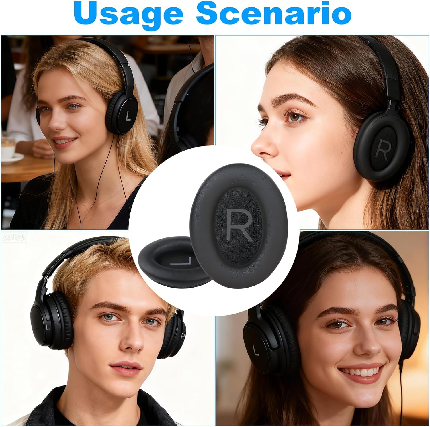 Replacement Ear Pads Cushions for Bose QuietComfort QC45 Ear... - Image 8