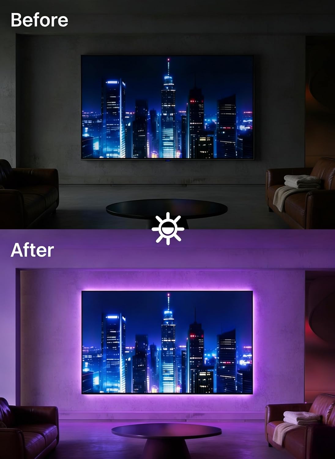 Led TV Lights, 5m LED Lights for TV 55-70 inch,Smart Bluetoo... - Image 3