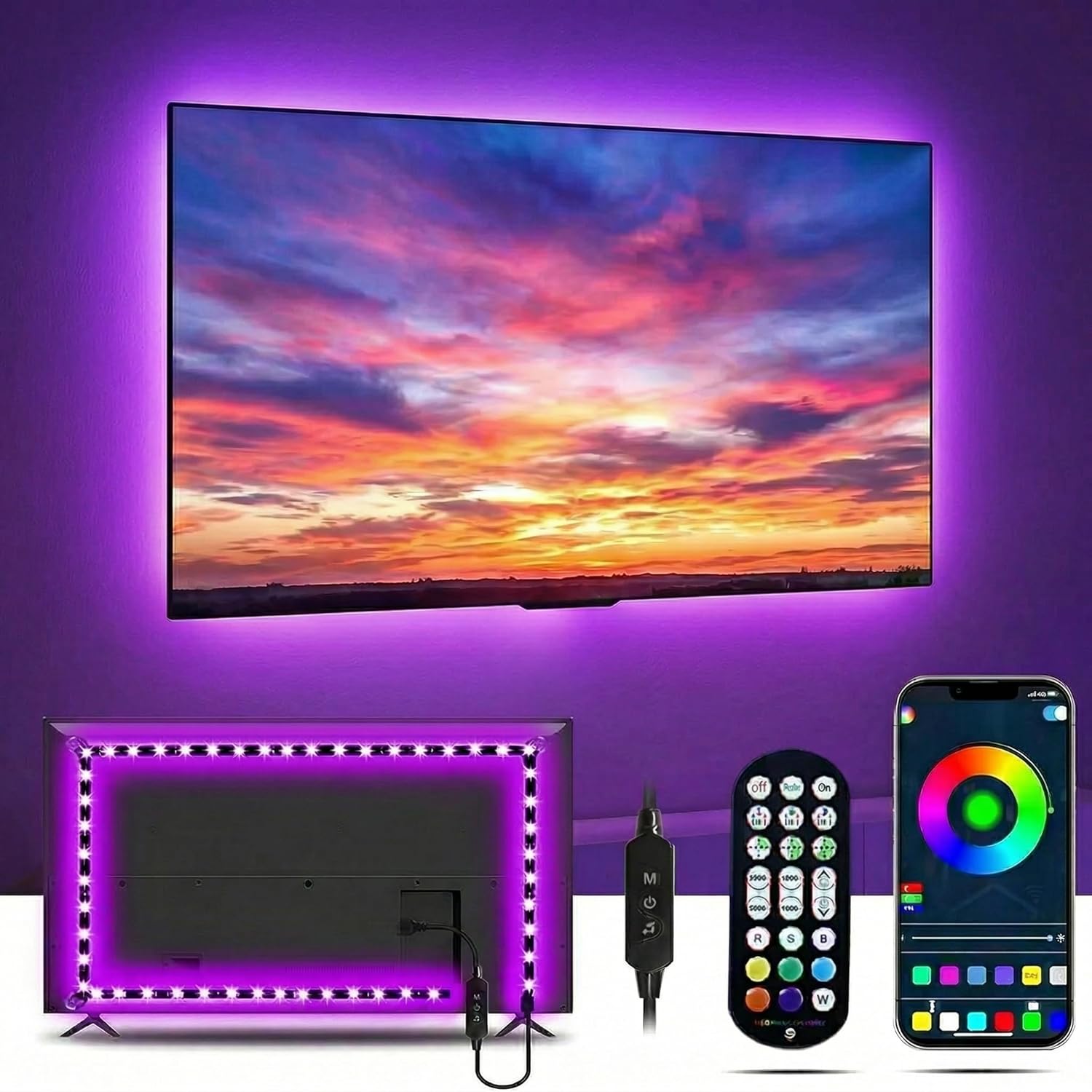 Led TV Lights, 5m LED Lights for TV 55-70 inch,Smart Bluetoo... - Image 2