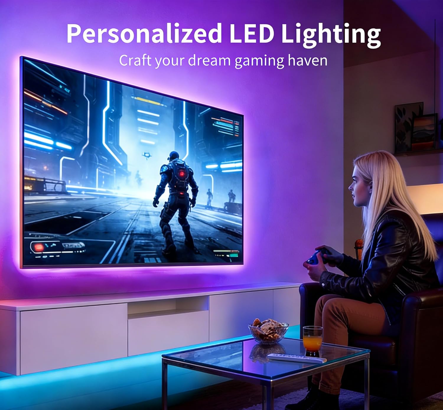 Led TV Lights, 5m LED Lights for TV 55-70 inch,Smart Bluetoo... - Image 7