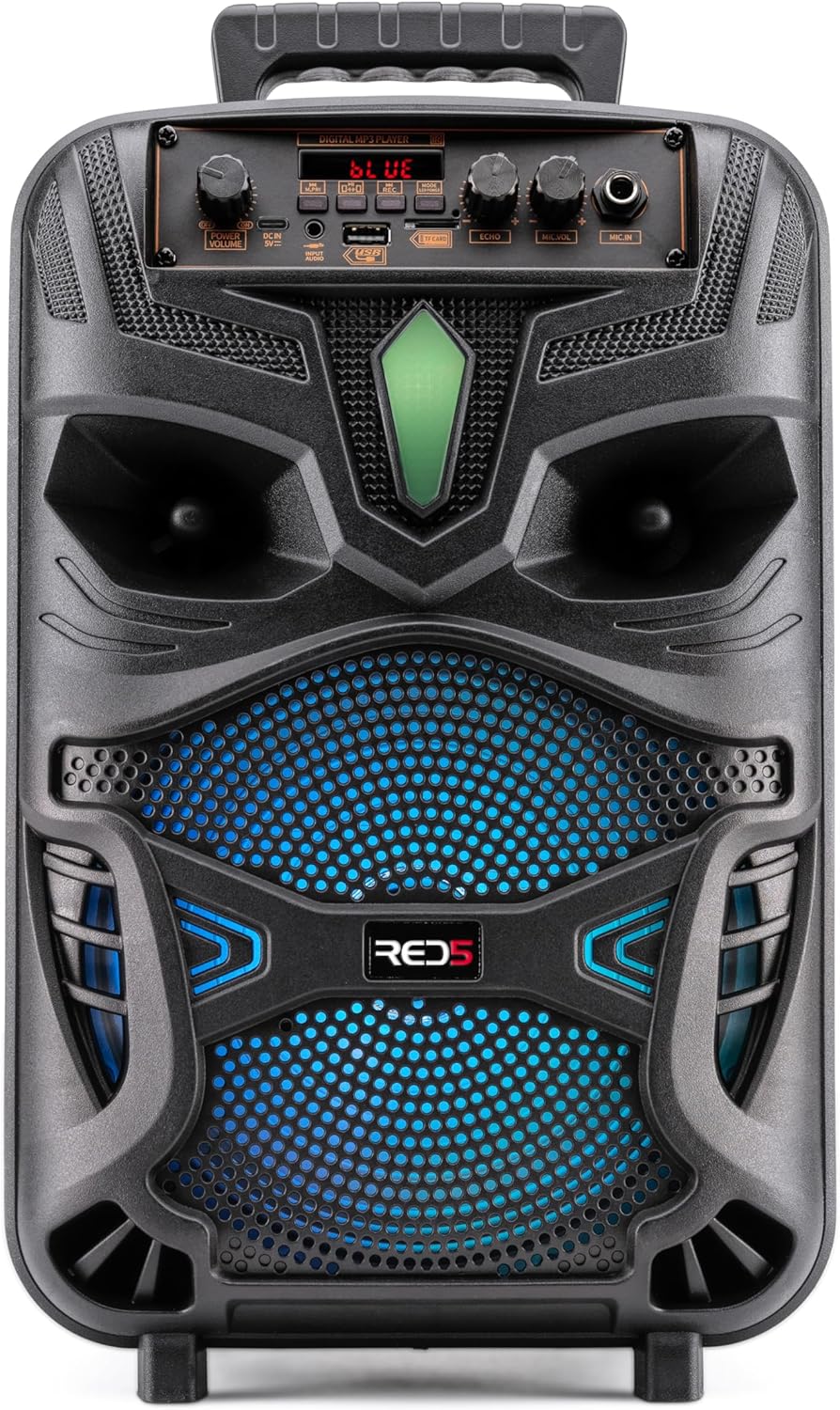 RED5 Wireless Karaoke Speaker with Microphone and LED Colour... - Image 2