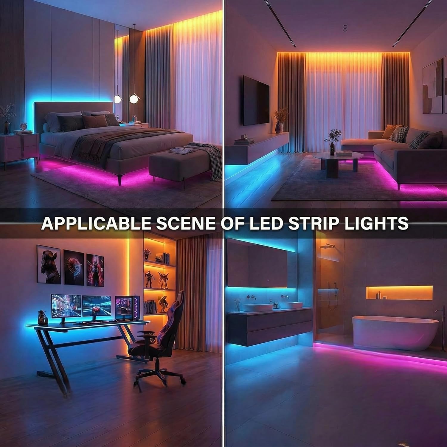 Led TV Lights, 5m LED Lights for TV 55-70 inch,Smart Bluetoo... - Image 9