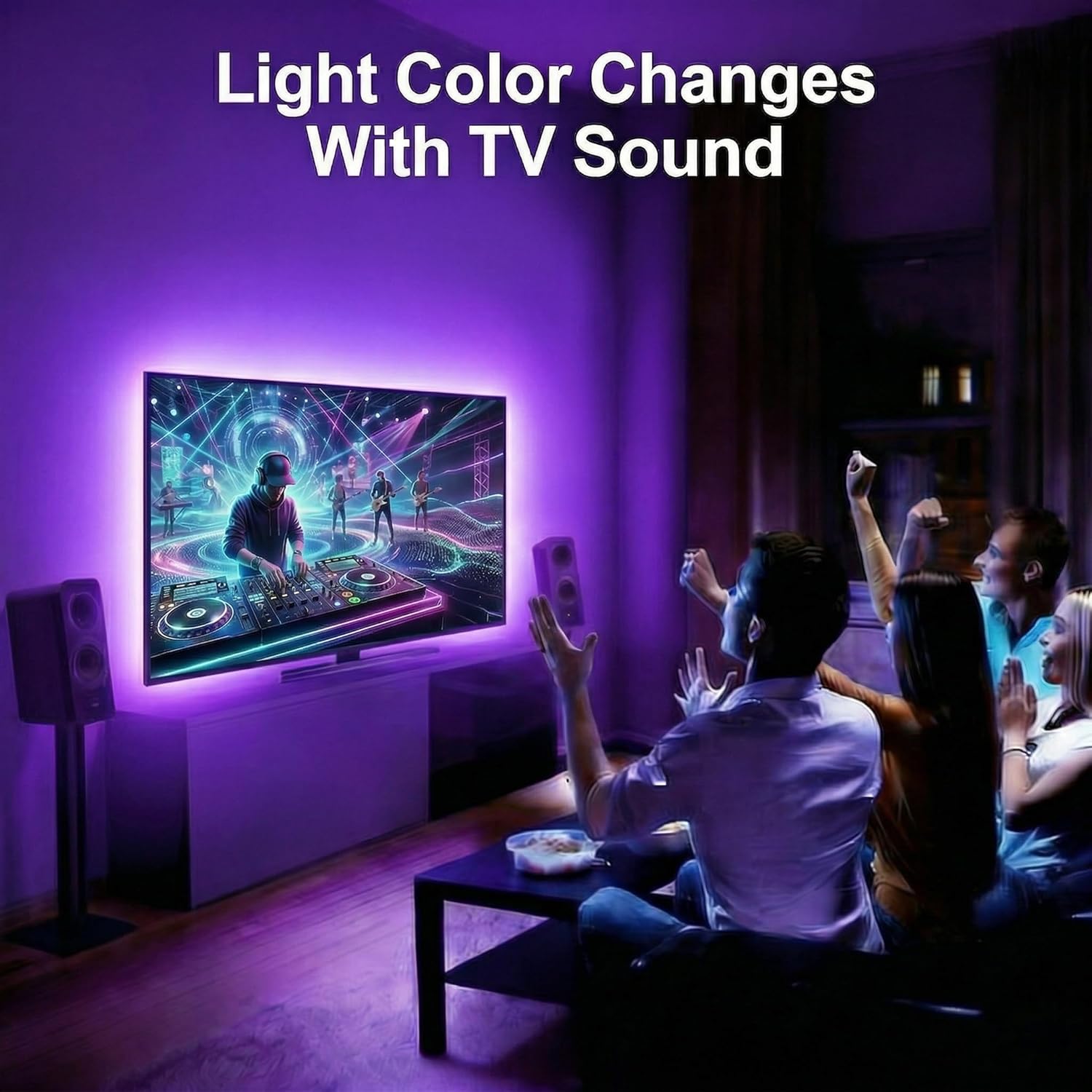 Led TV Lights, 5m LED Lights for TV 55-70 inch,Smart Bluetoo... - Image 6