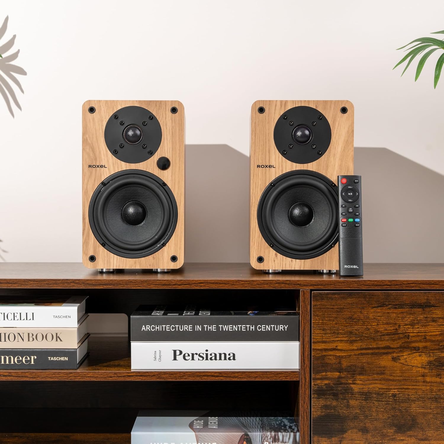 Roxel Onyx Active Bookshelf Speakers, 100-Watt RMS Power, Wi... - Image 6