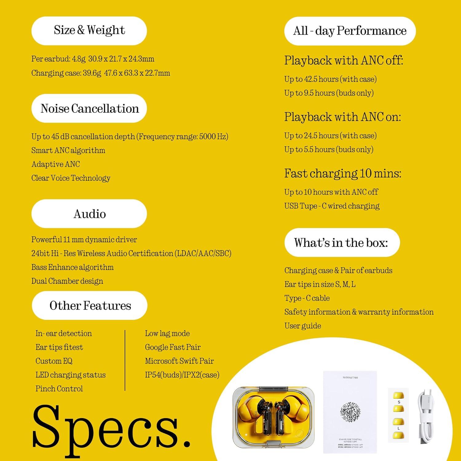 Nothing Ear (a) wireless ear buds with Active Noise Cancelli... - Image 11