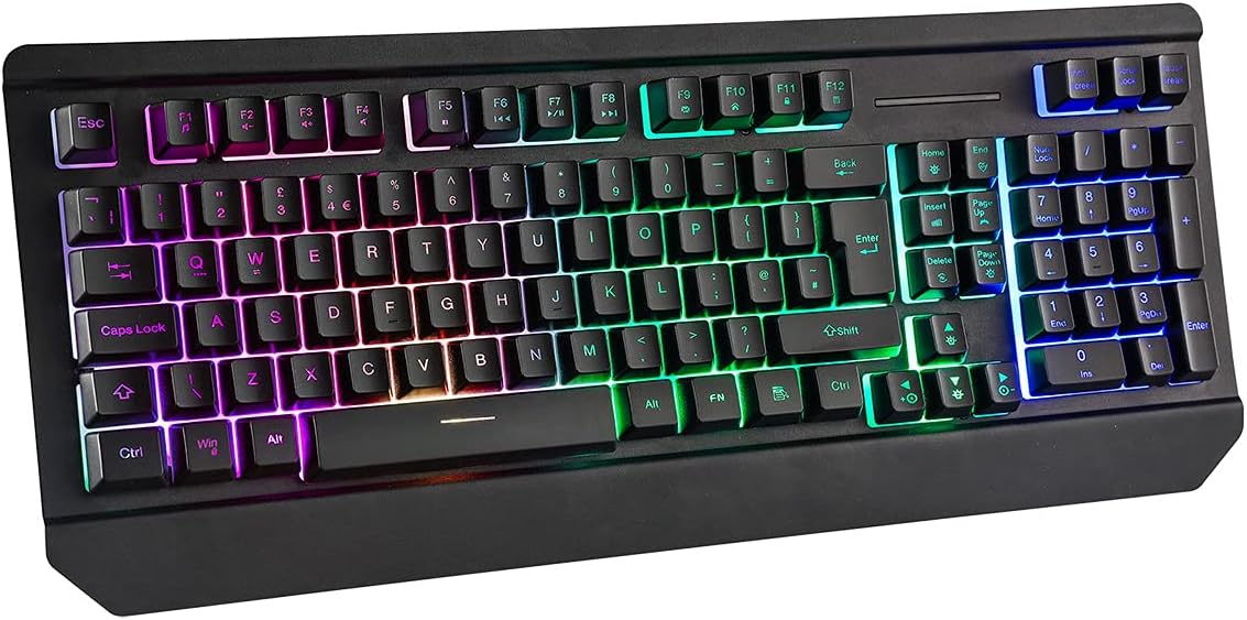 Gaming Keyboard (UK Layout) CiT Blade Rainbow Wired Keyboard... - Image 3