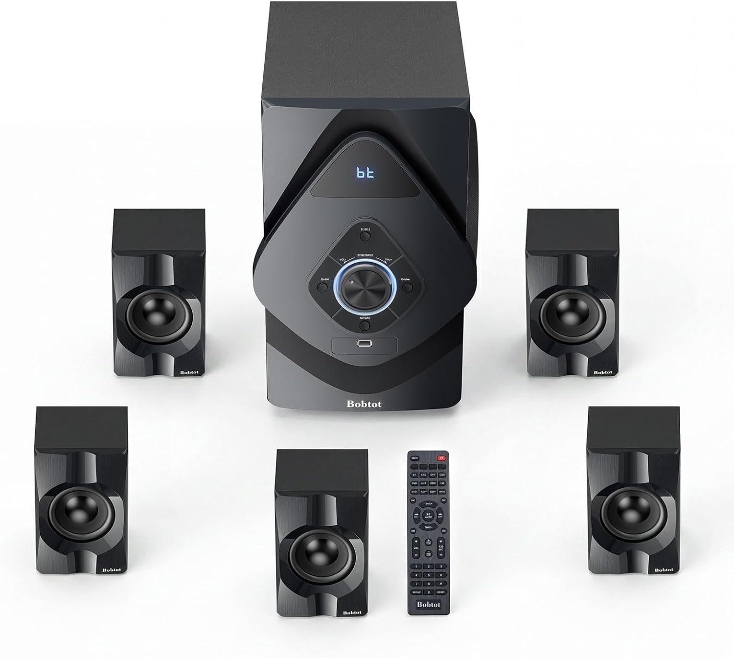 Bobtot Home Theater System Wireless Rear Satellite Speakers ... - Image 2