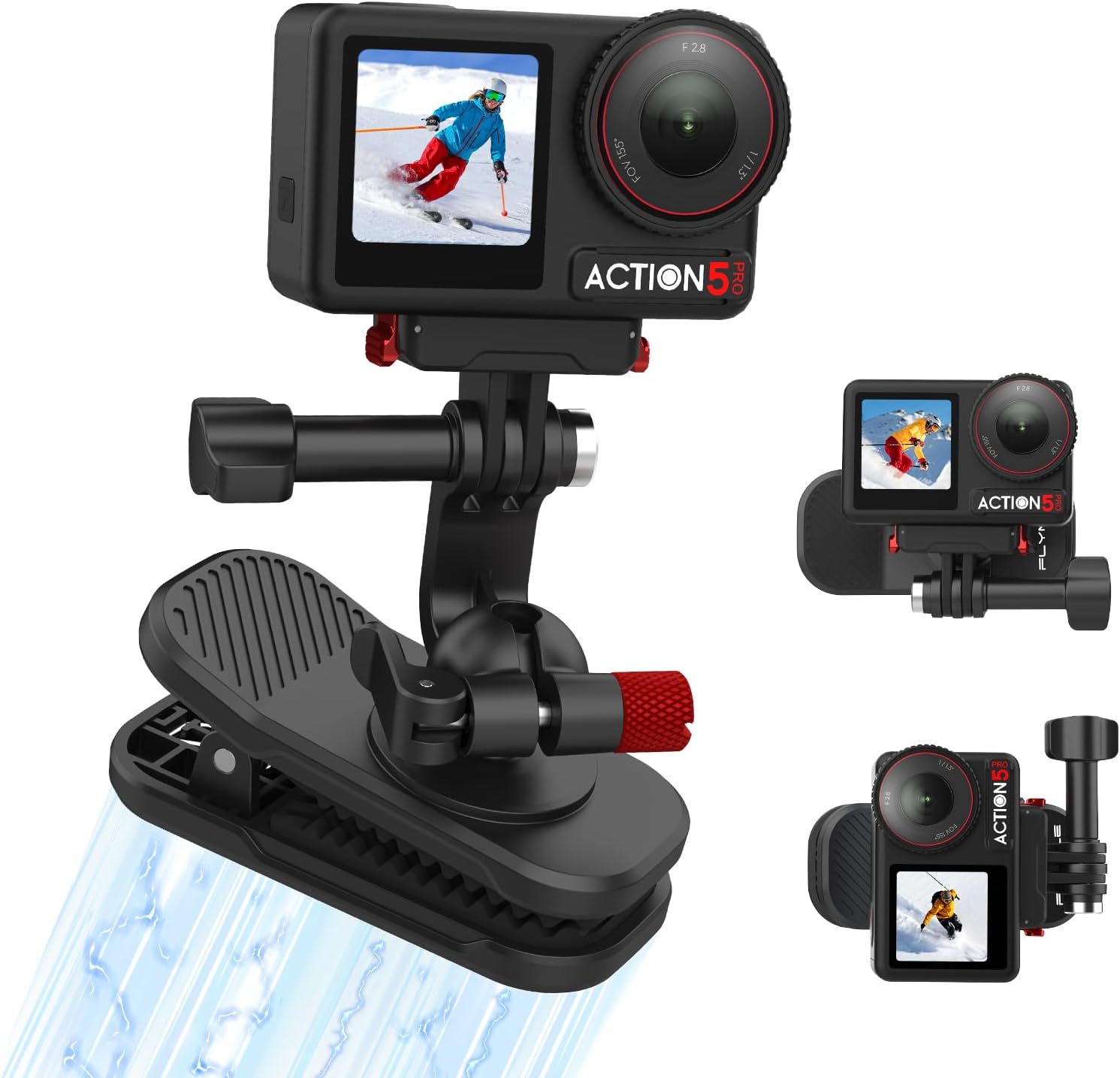 Backpack Clip Magnetic Mount for DJI Osmo Action 5 Pro/6/4/3...