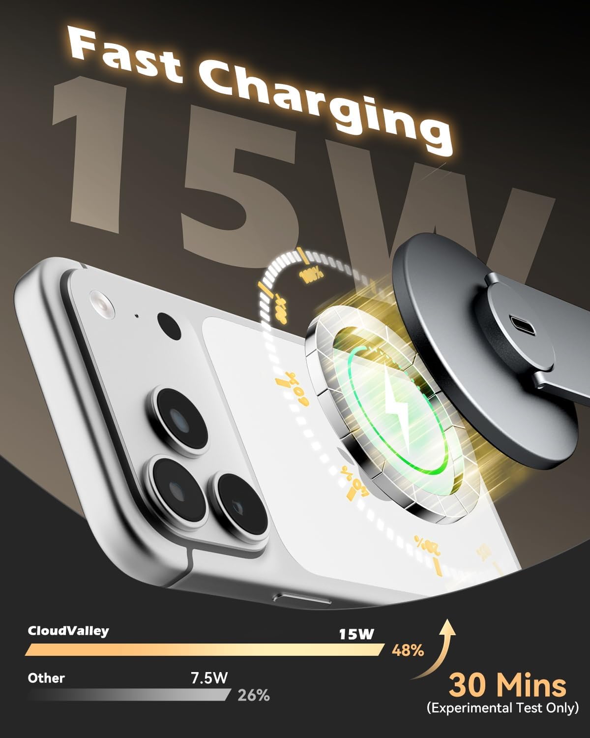 CloudValley 15W Charging Phone Mount for Tesla Model 3/Y, 36... - Image 3