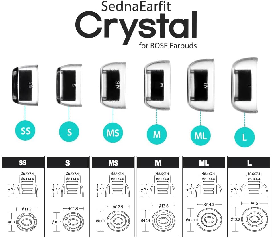 AZLA SednaEarfit Crystal for Bose Earbuds - Bose Earbuds Rep... - Image 9