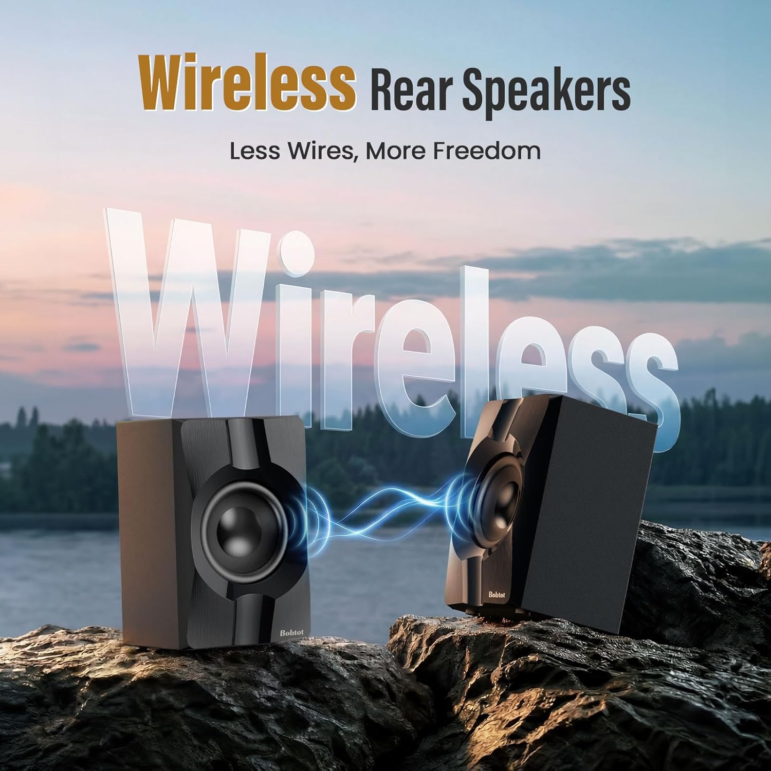 Bobtot Home Theater System Wireless Rear Satellite Speakers ... - Image 9