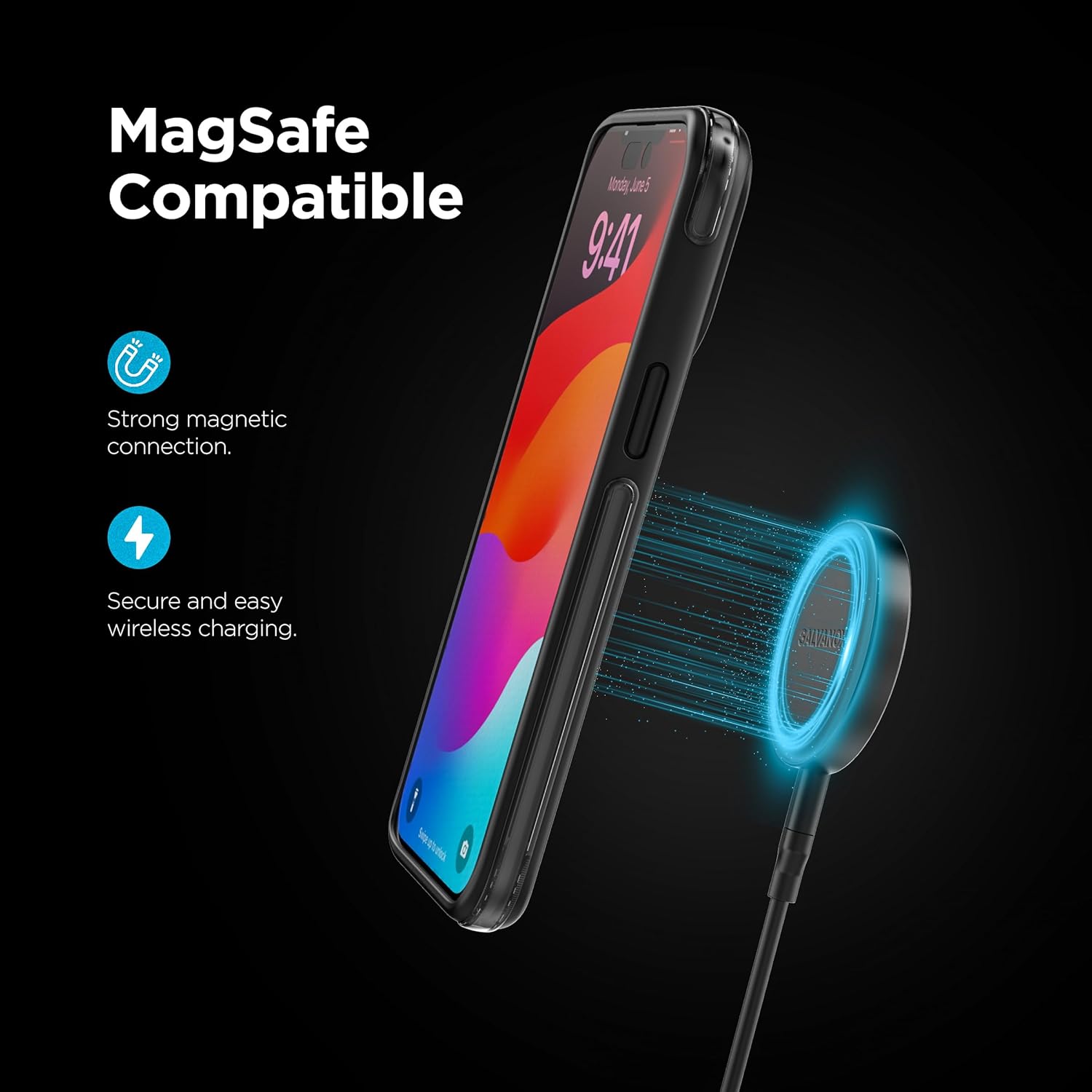 Galvanox Stick-On Magnetic Wireless Charger, Compatible with... - Image 4