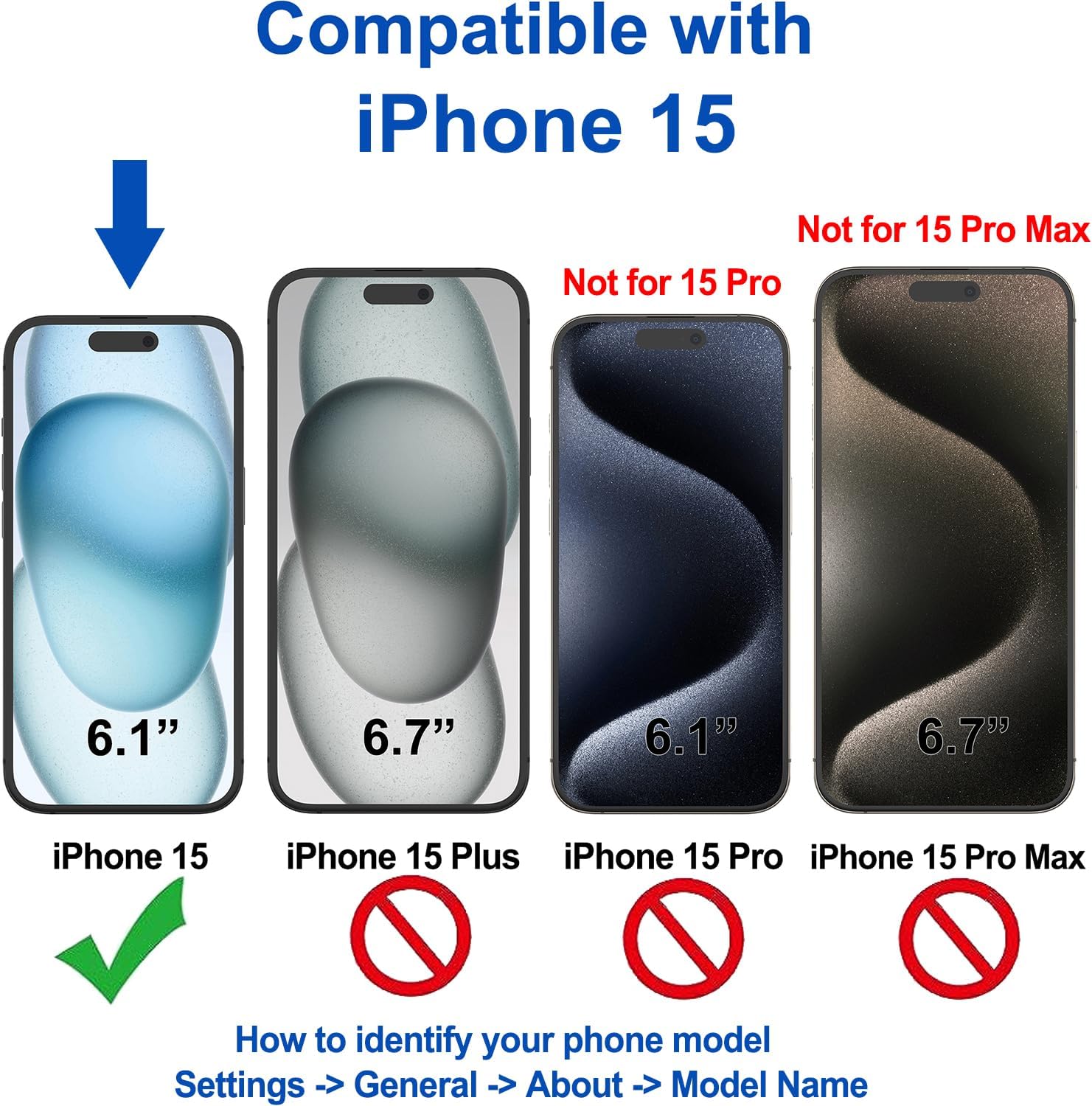 4youquality [4-in-1 Screen Protector for iPhone 15 with Came... - Image 6