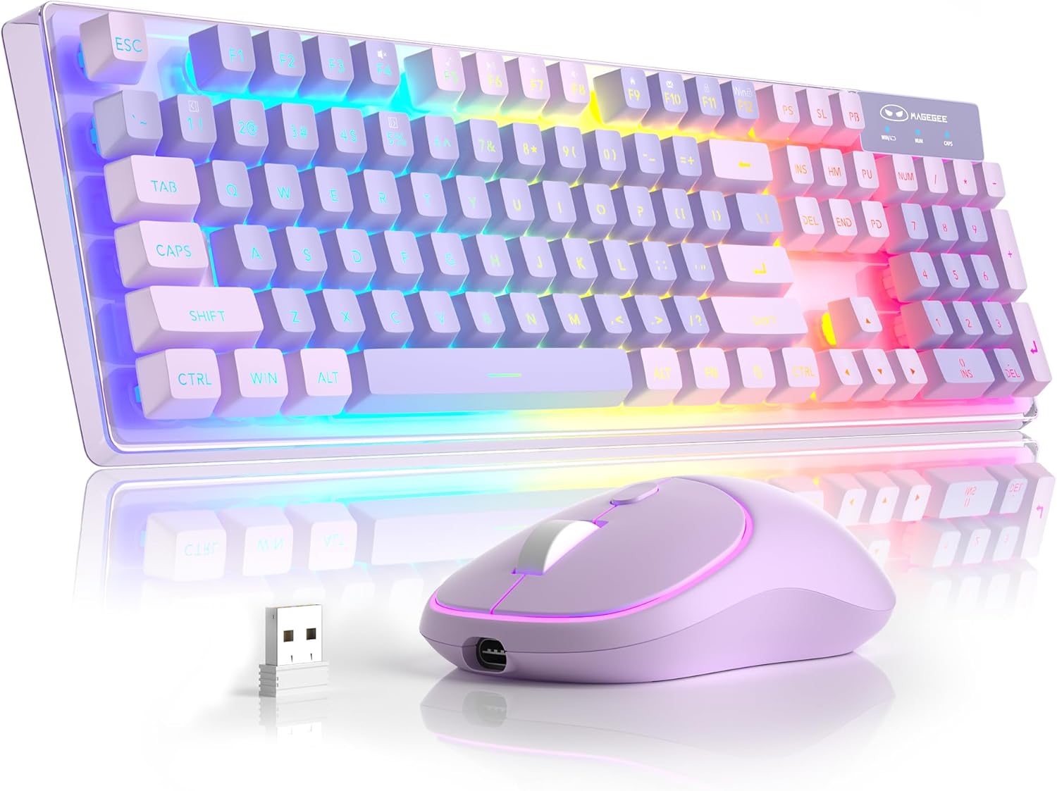 MageGee V550 Wireless Gaming Keyboard and Mouse, 2.4G Full-S... - Image 2