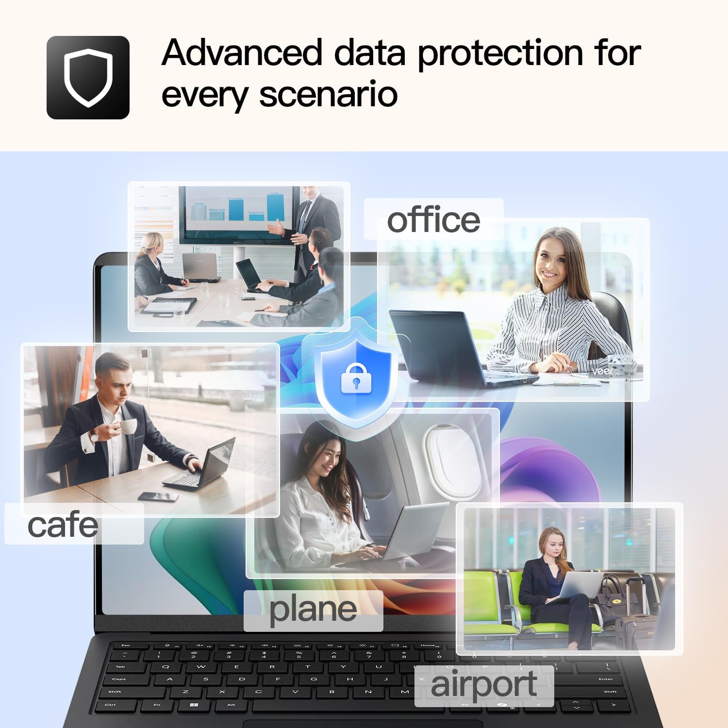 ZOEGAA Magnetic Surface 13.8 Privacy Screen,Removable Toucha... - Image 10
