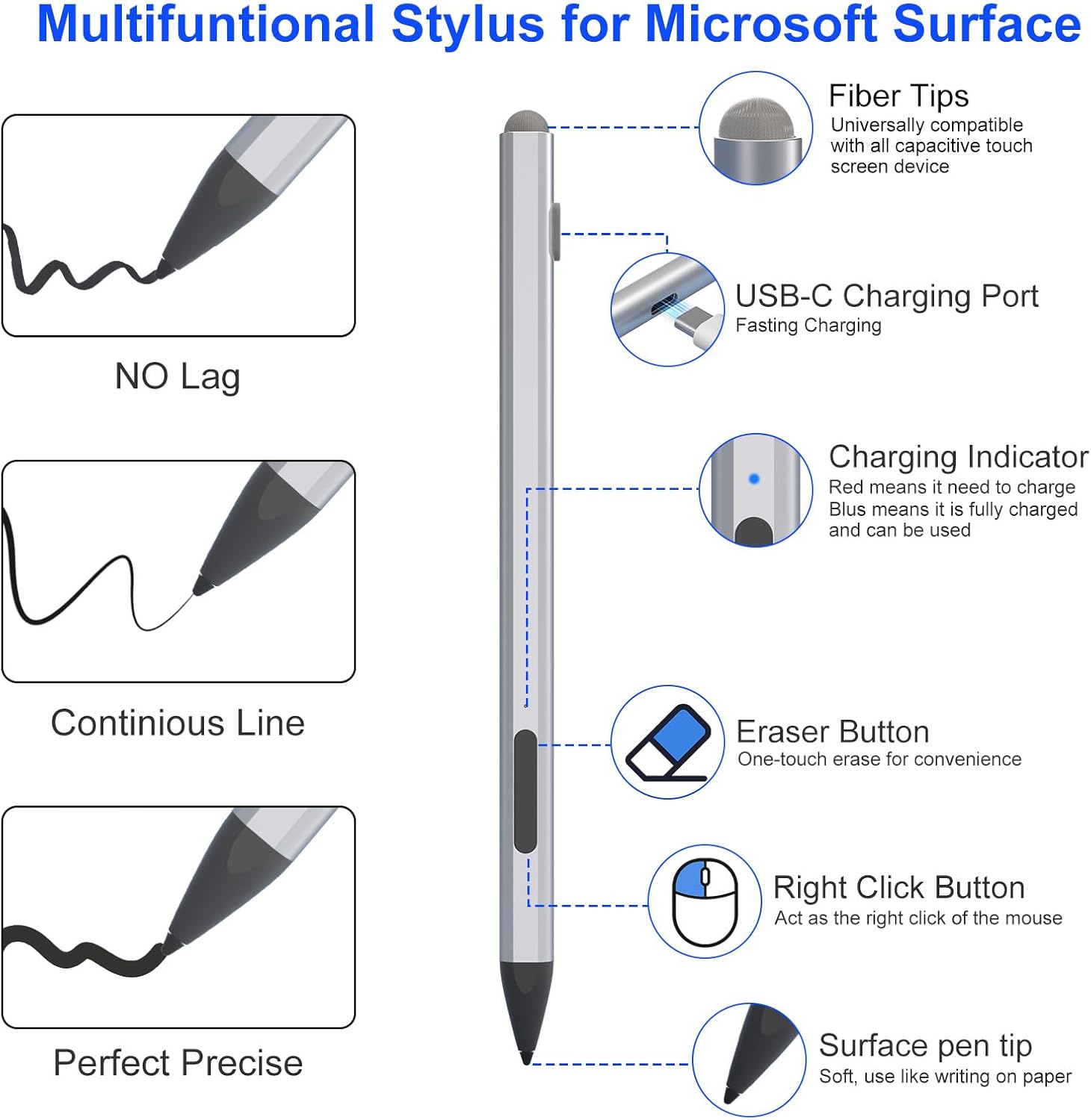 Microsoft Surface Pro Pencil - Stylus Pen for Surface Pro 12... - Image 3