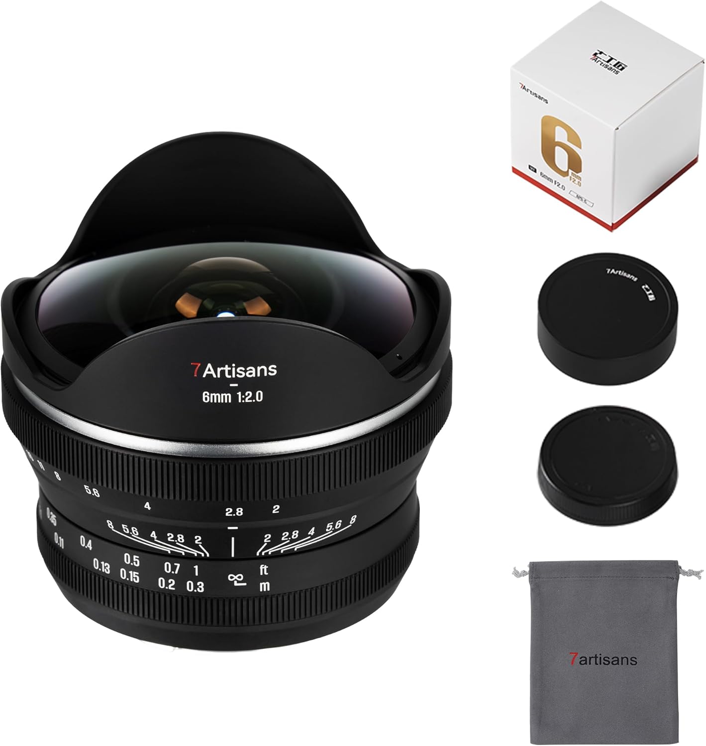 7artisans 6mm F2.0 APS-C Fisheye Ultra Wide Angle 220°Lens M... - Image 2