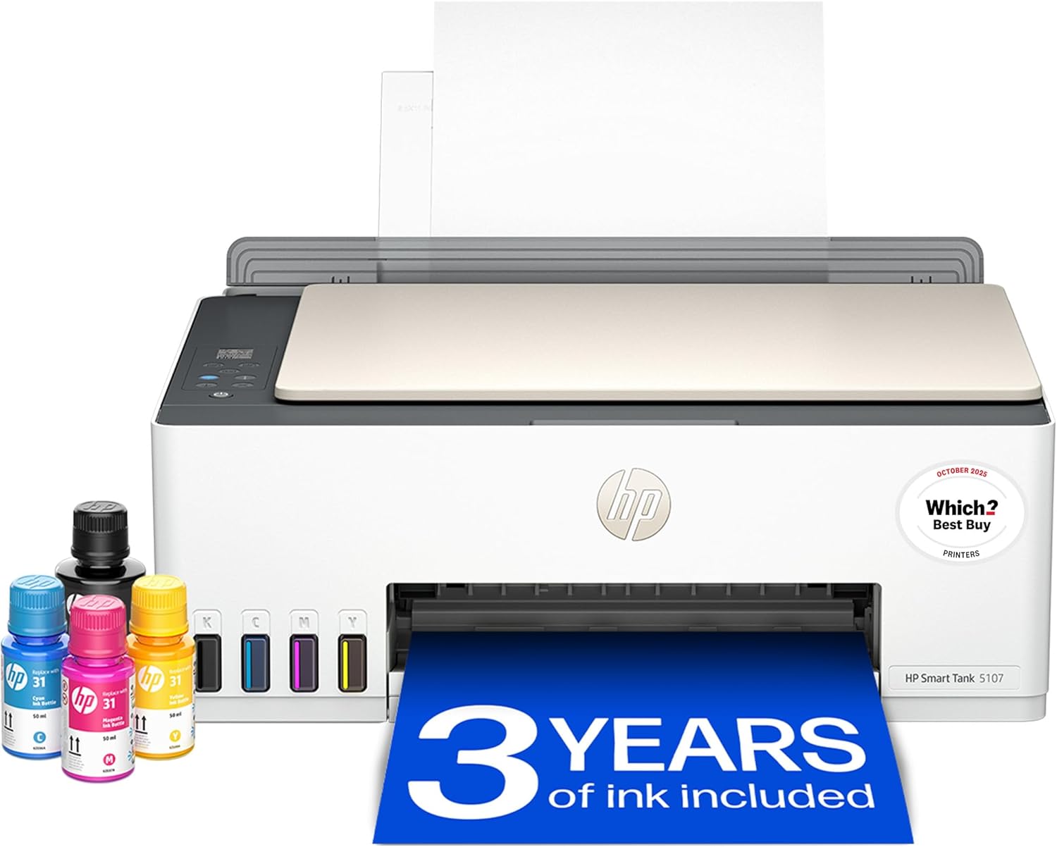 HP Smart Tank 5107 All in One Printer | Perfect for Home | C... - Image 2