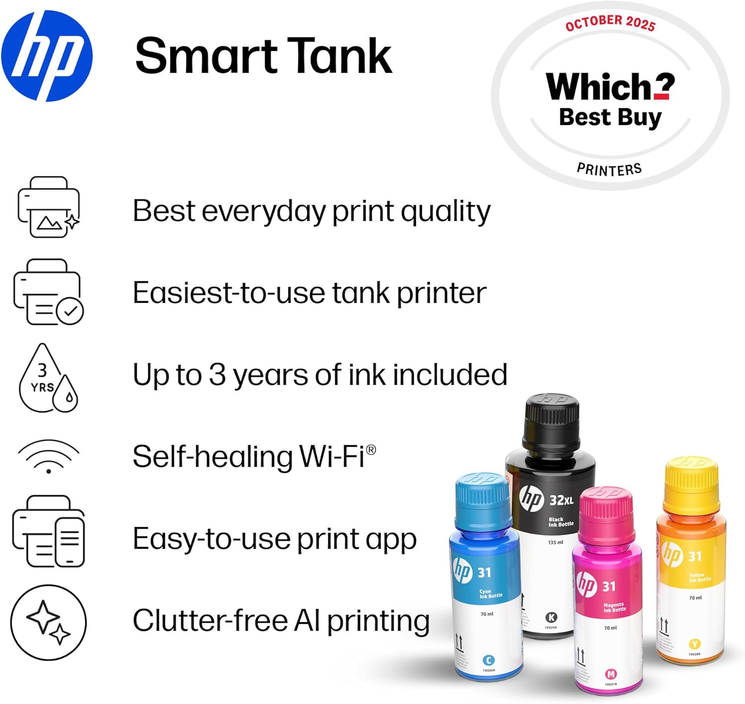 HP Smart Tank 5107 All in One Printer | Perfect for Home | C... - Image 4