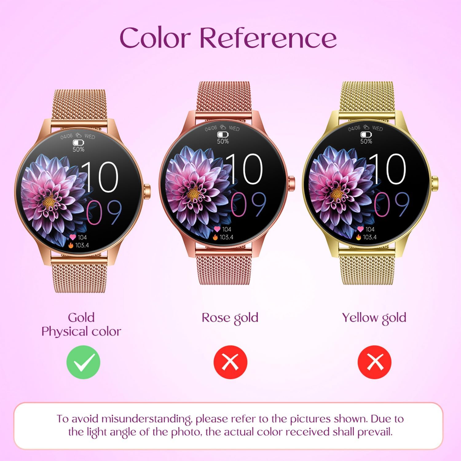 Smart Watch Women Fitness Tracker: 1.27'' Smartwatch Sport B... - Image 9