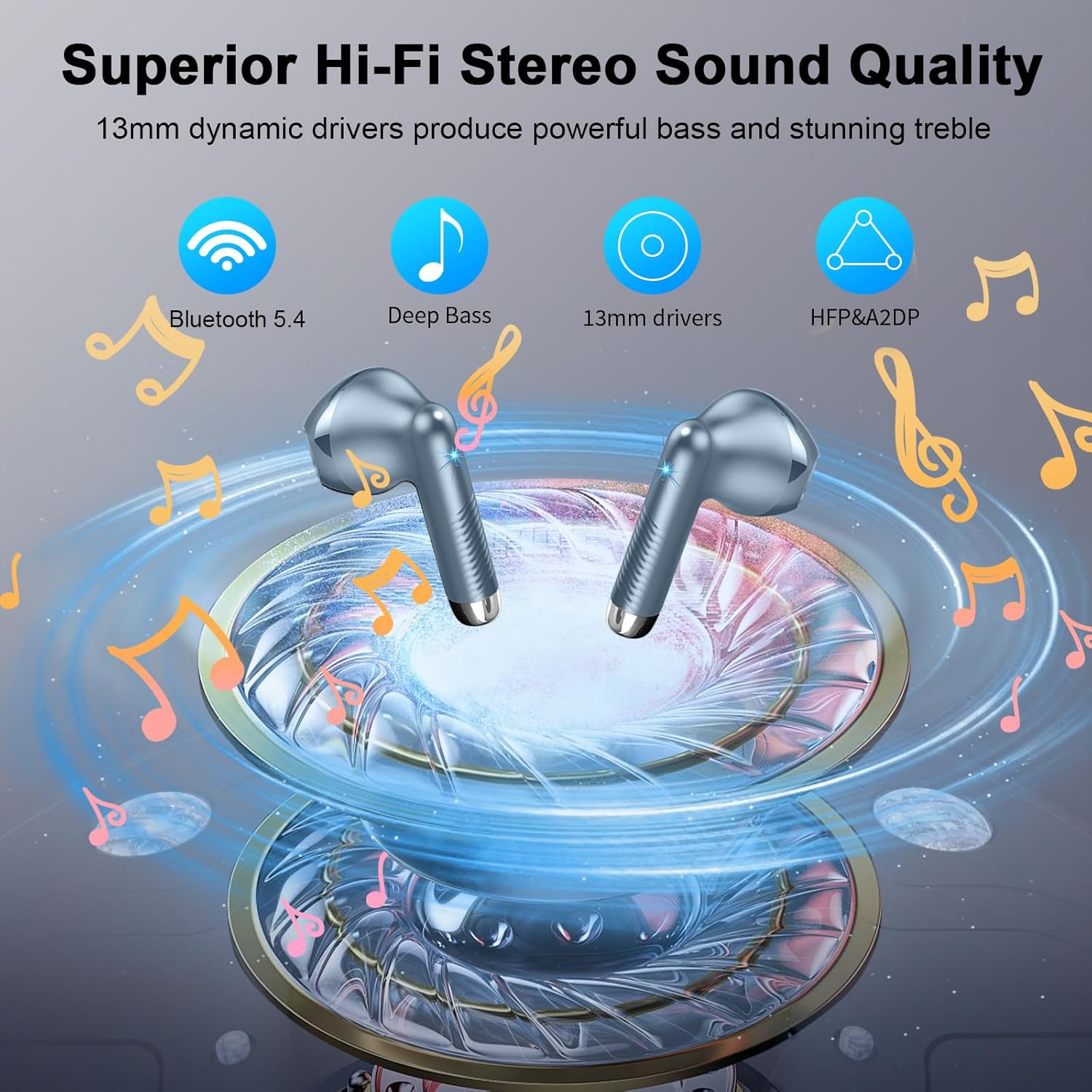Wireless Earbuds, Bluetooth 5.4 Headphones NEW Wireless Head... - Image 4