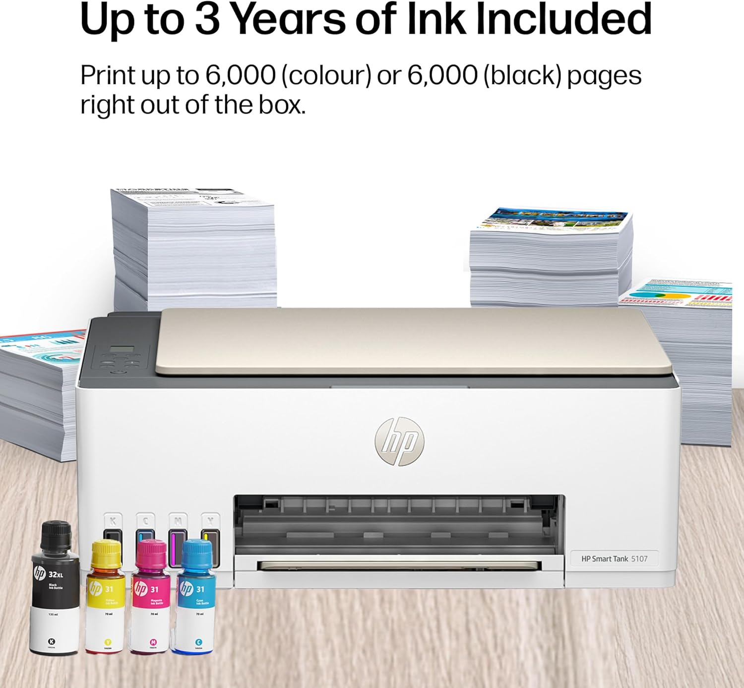 HP Smart Tank 5107 All in One Printer | Perfect for Home | C... - Image 5